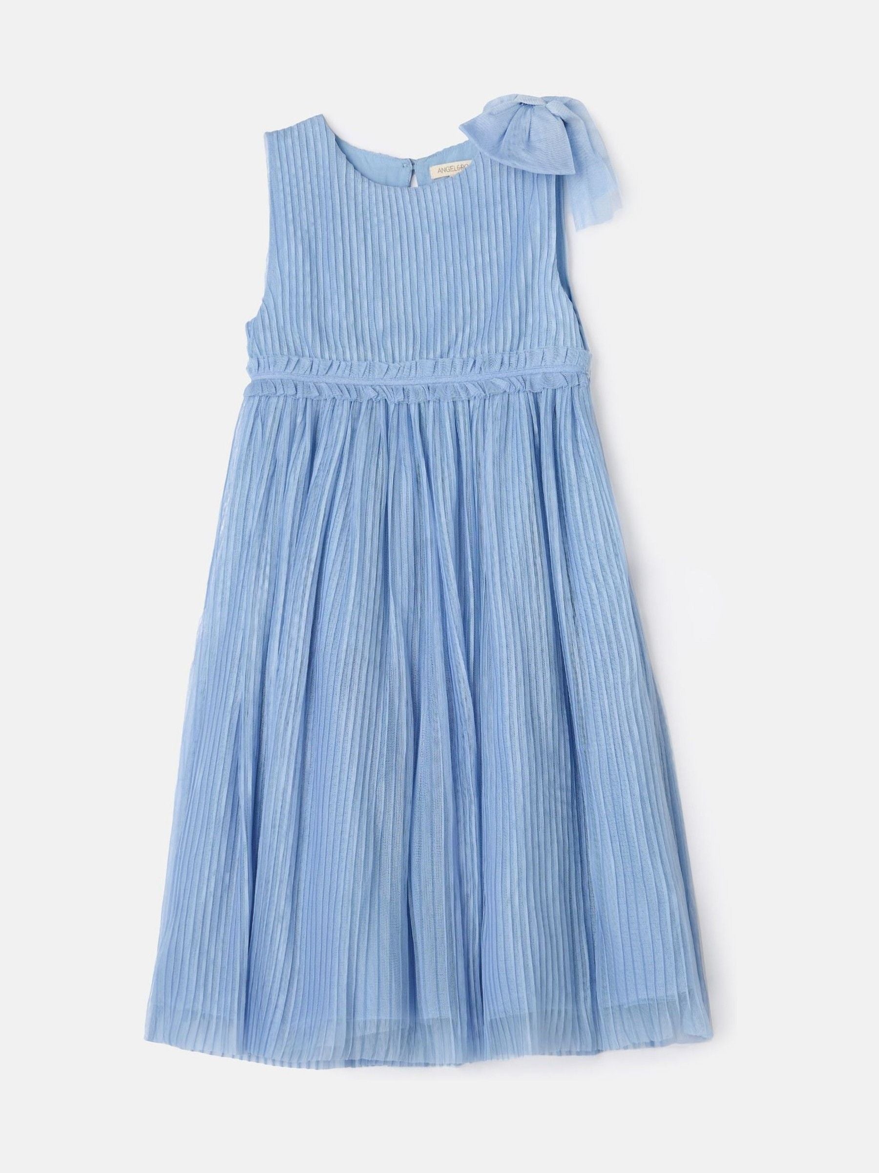 Angel & Rocket Blue Antonia Tulle Bow Dress