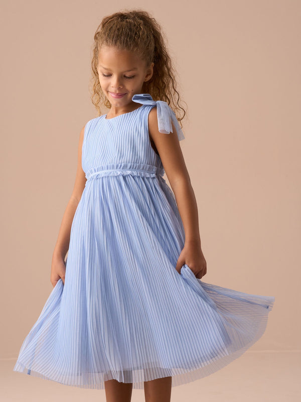 Angel & Rocket Blue Antonia Tulle Bow Dress