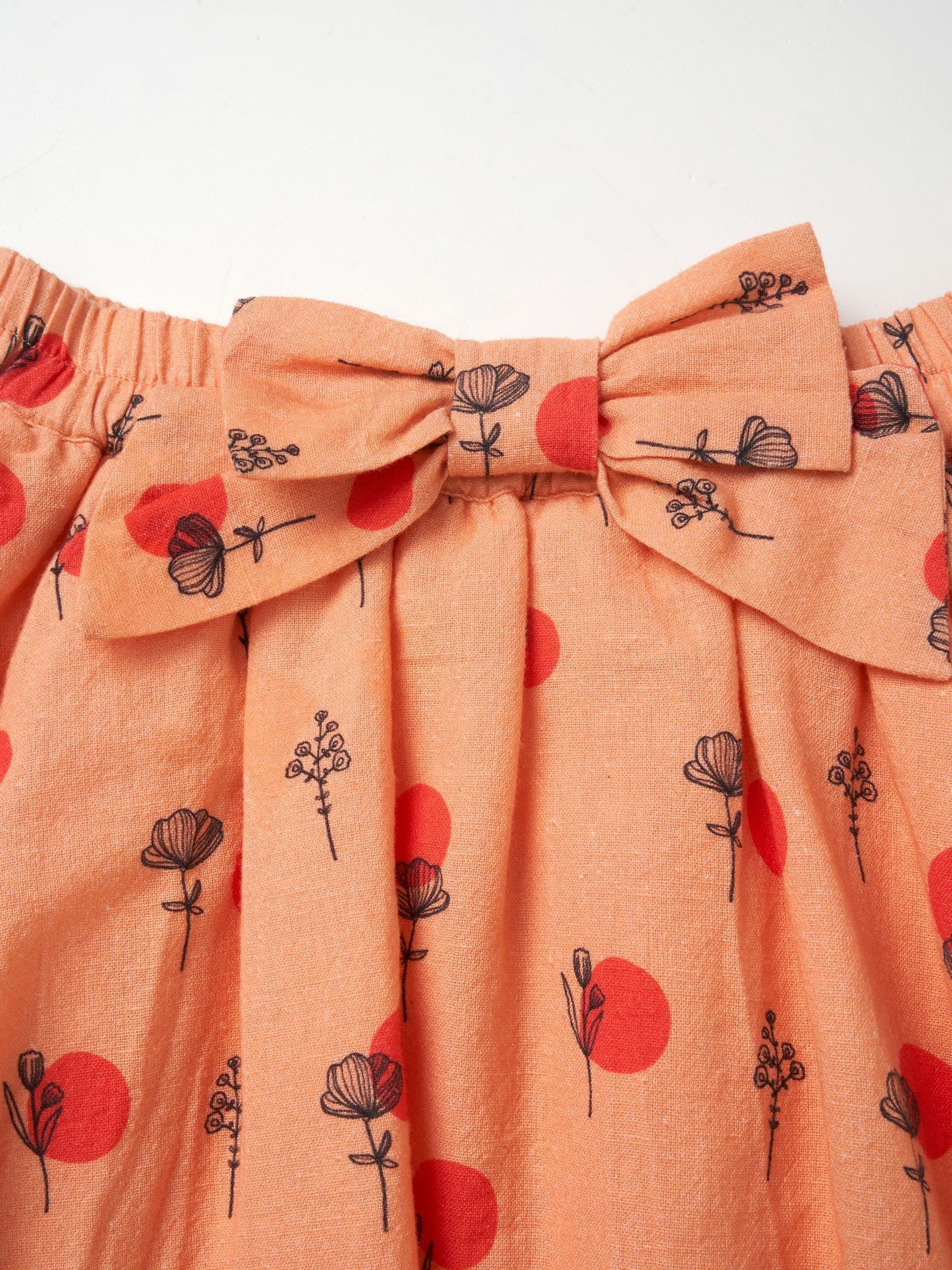 Angel & Rocket Orange Annie Puffball Denim Skirt