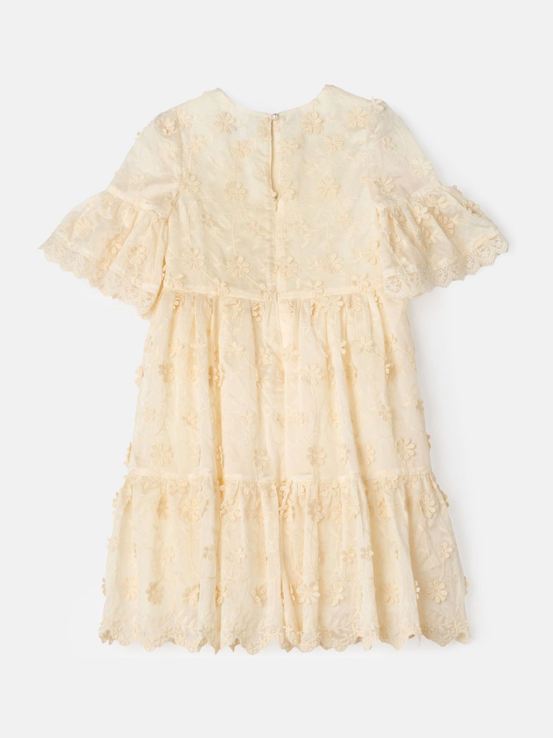 Angel & Rocket Cream Delphine Embellished Swing Dress