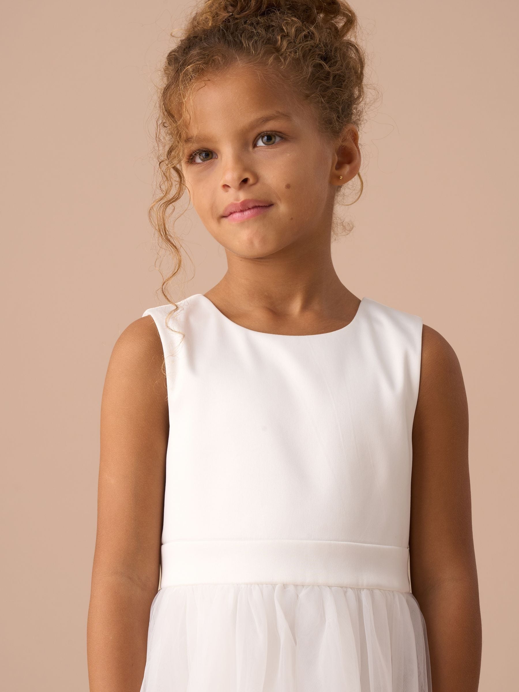 Angel & Rocket White Charlotte Ballerina Bow Dress