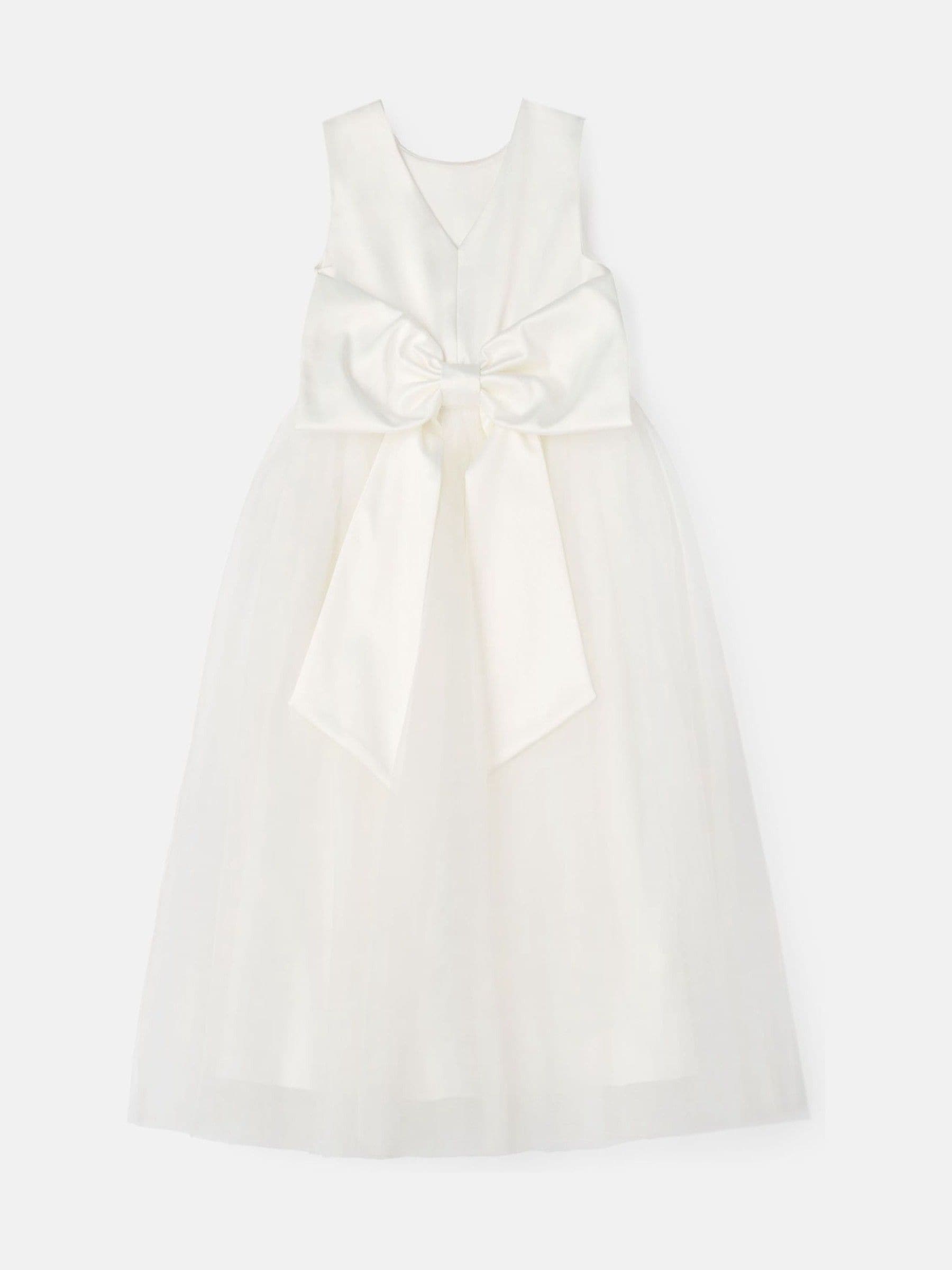 Angel & Rocket White Charlotte Ballerina Bow Dress