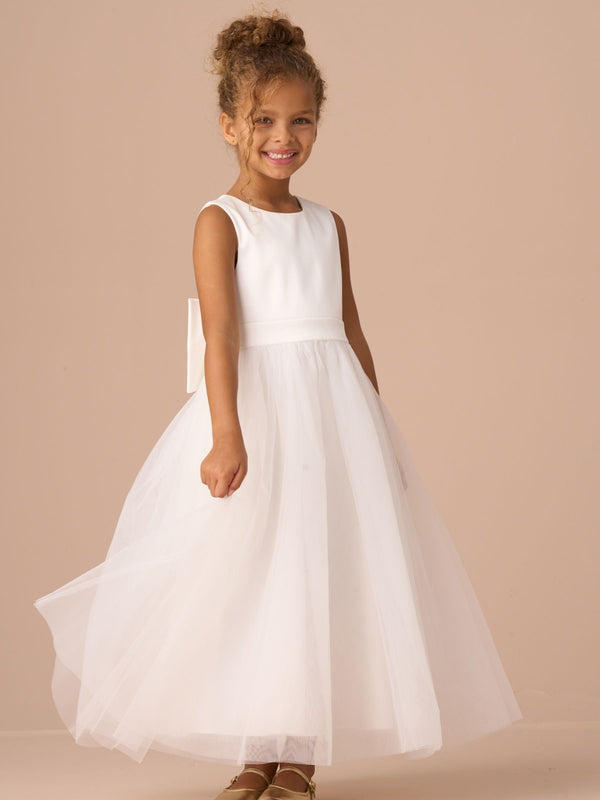 Angel & Rocket White Charlotte Ballerina Bow Dress