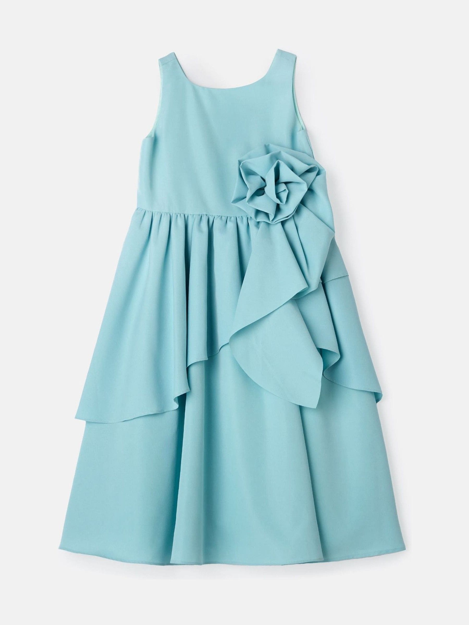 Angel & Rocket Green Lourdes Corsage Waist Dress