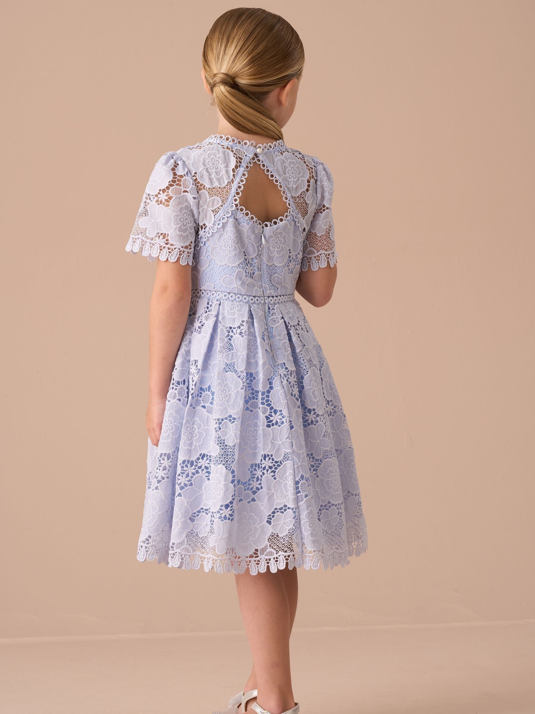 Angel & Rocket Blue Mavea Lace Dress