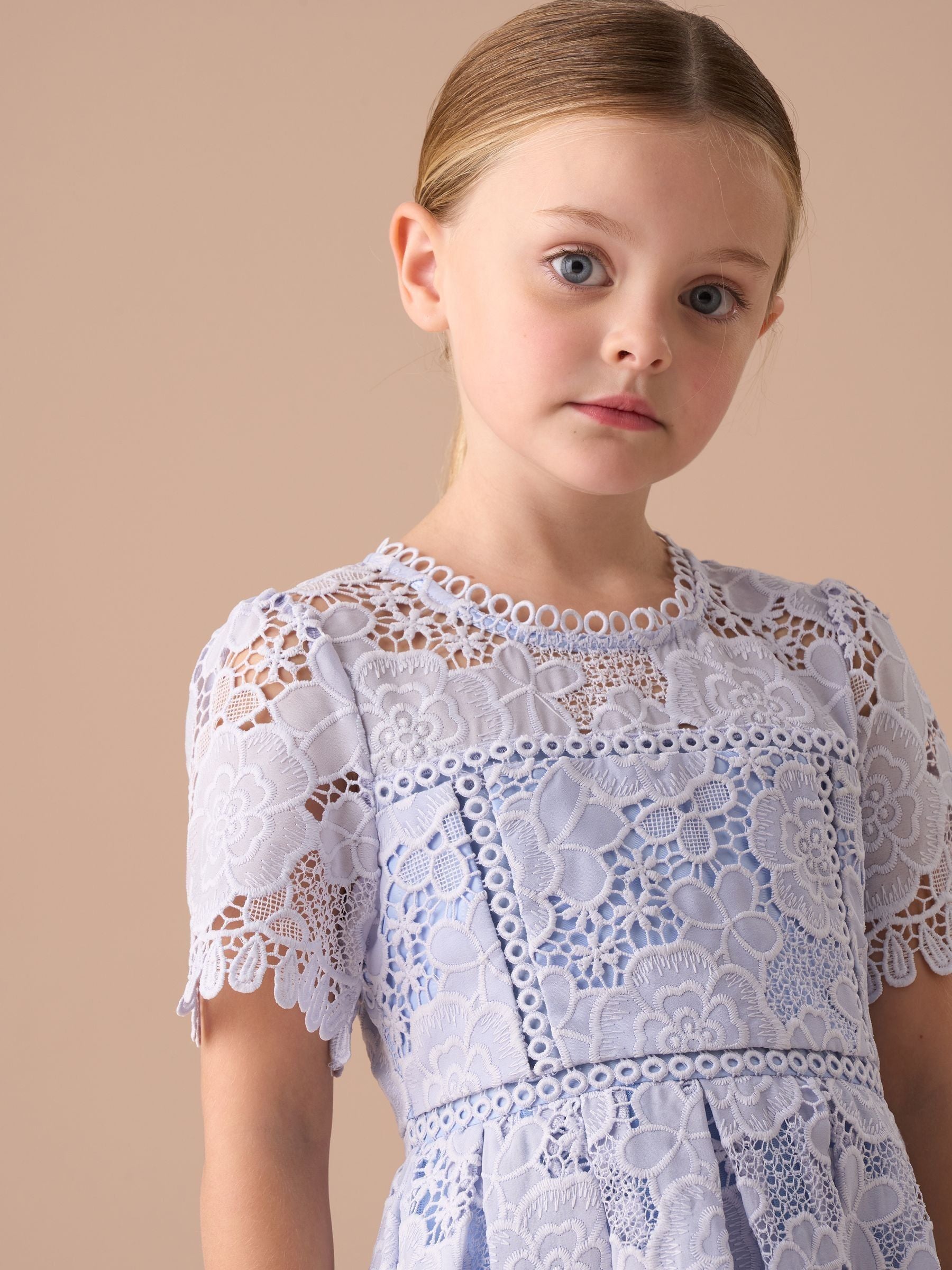 Angel & Rocket Blue Mavea Lace Dress