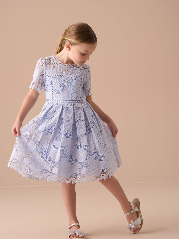 Angel & Rocket Blue Mavea Lace Dress