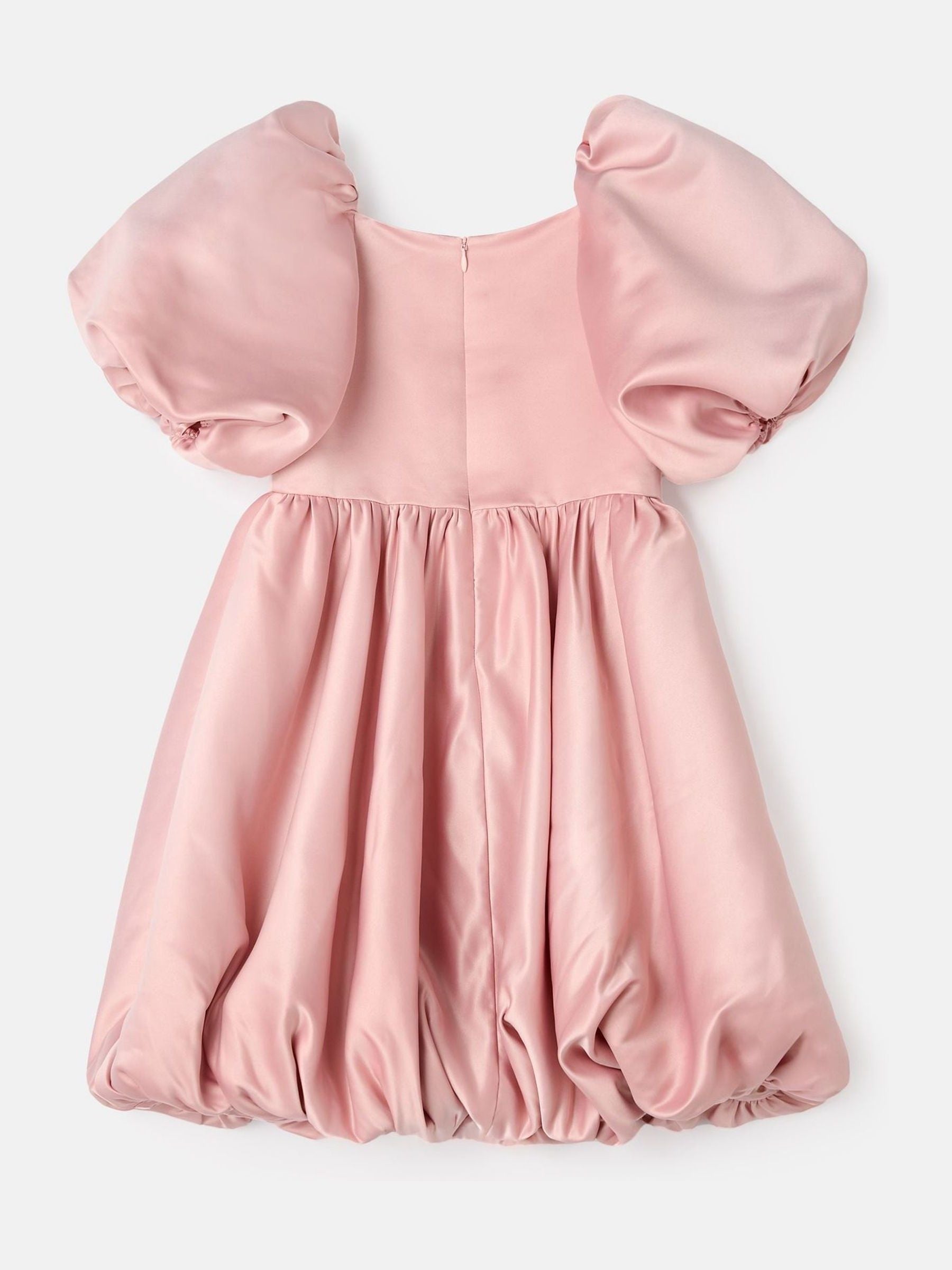 Angel & Rocket Pink Elle Puffball Satin Dress