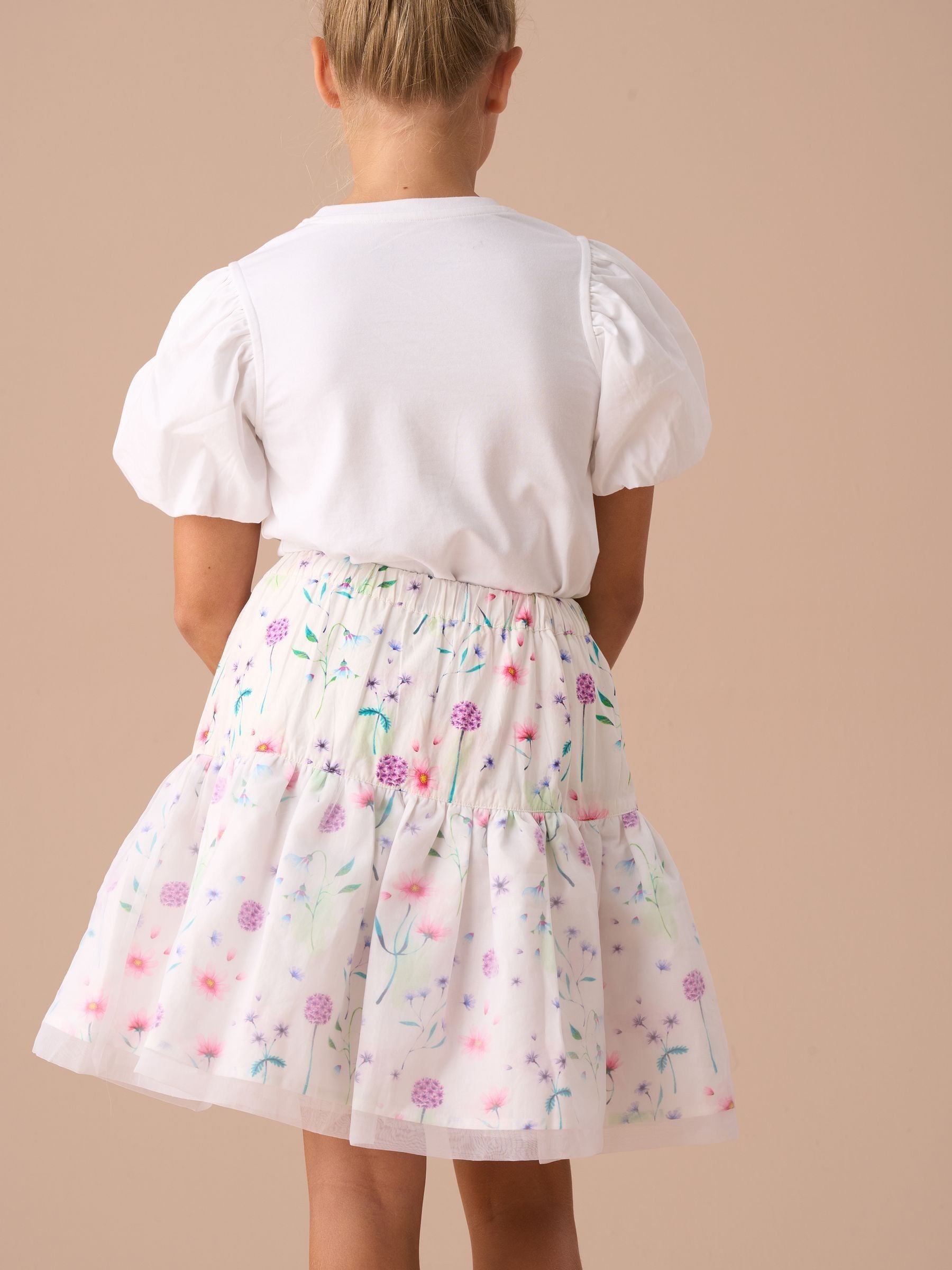 Angel & Rocket White Perla Puff Ball Skirt