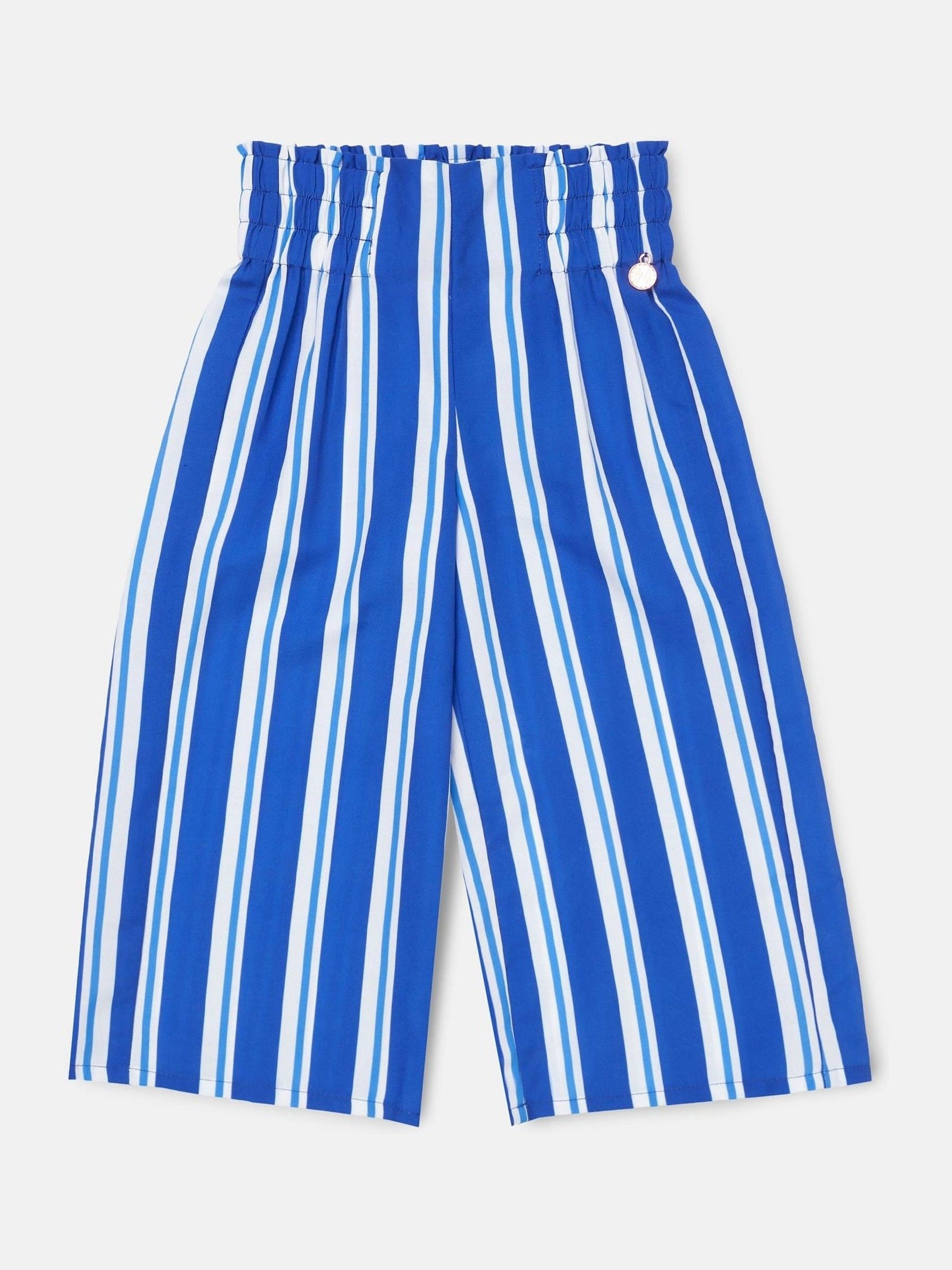 Angel & Rocket Blue Patti Border Print Trousers