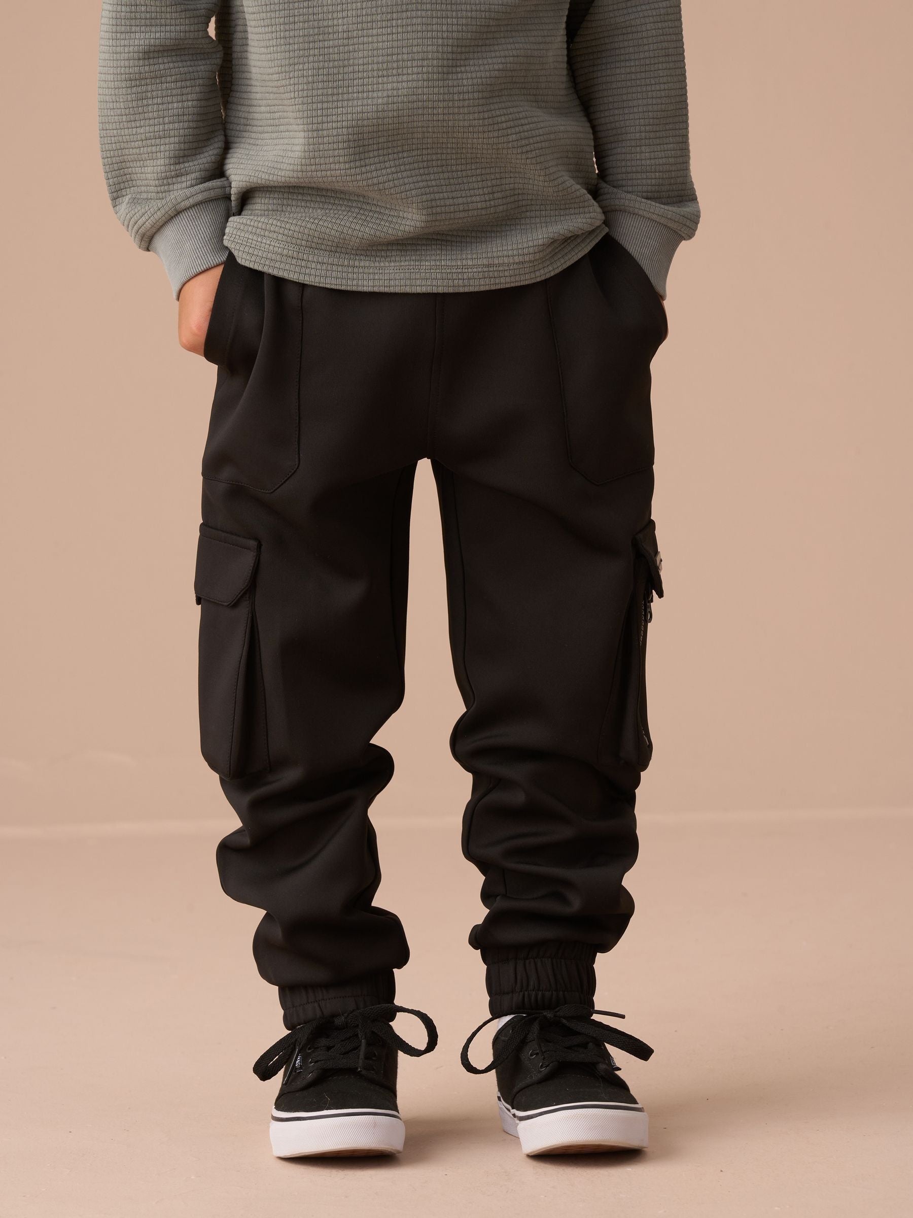 Angel & Rocket Black Frank Sporty Technical Joggers