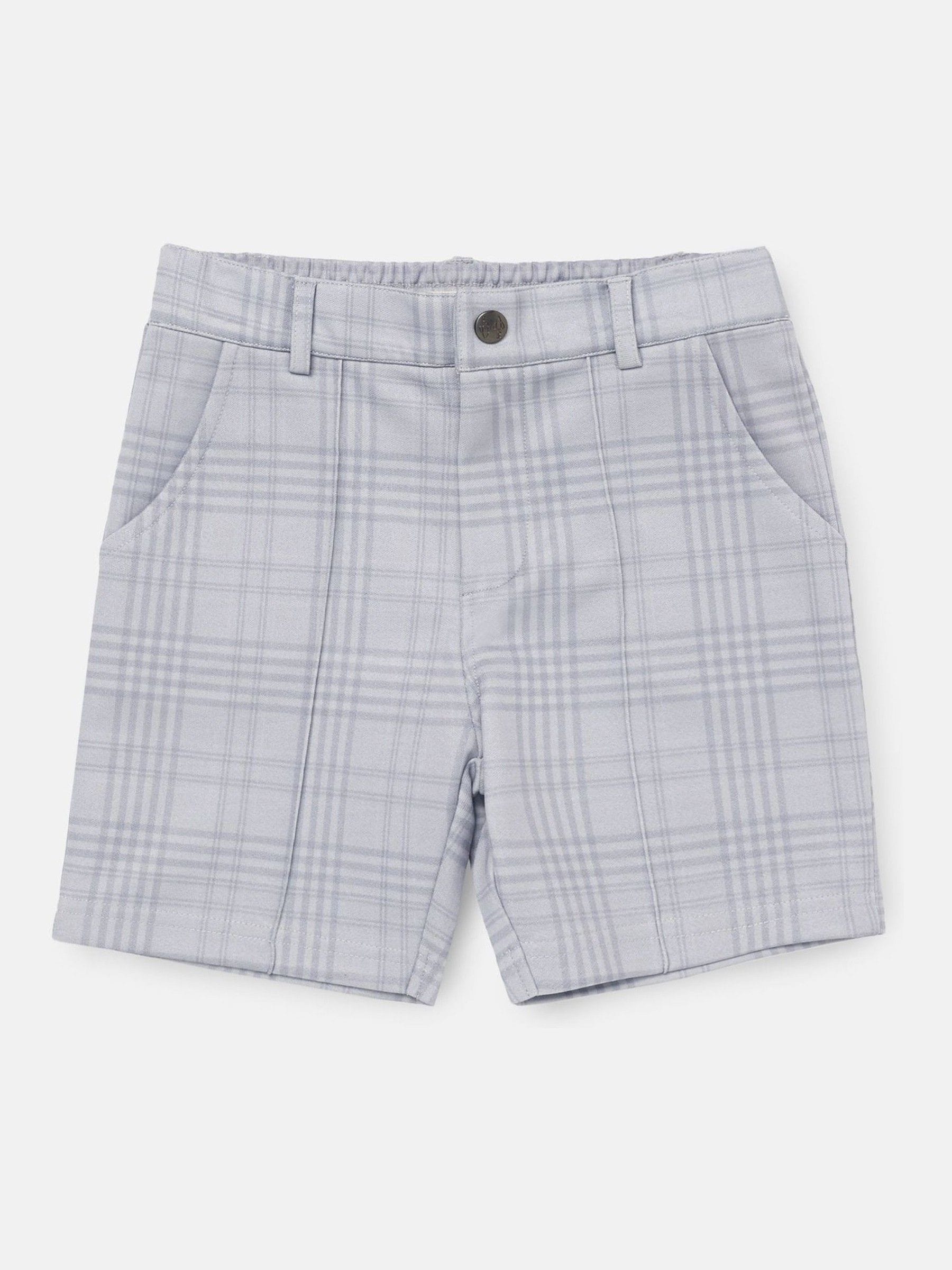 Angel & Rocket Grey Kane Textured 100% Cotton Shorts