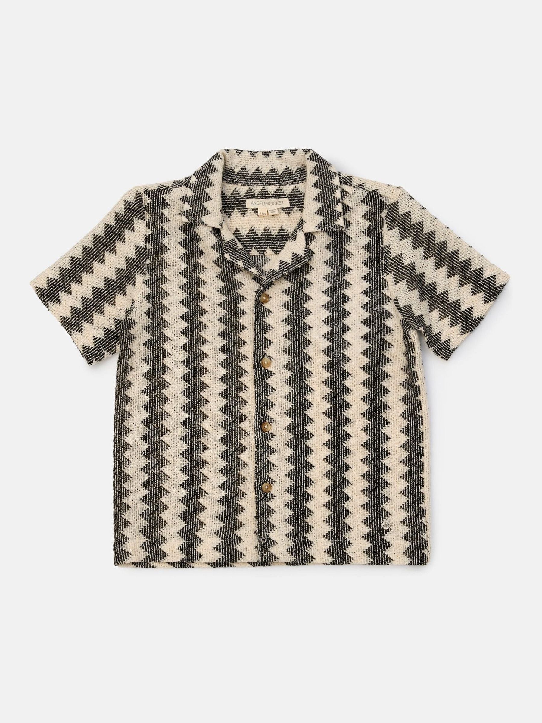 Angel & Rocket Black Cody Black Stripe Knitted Shirt