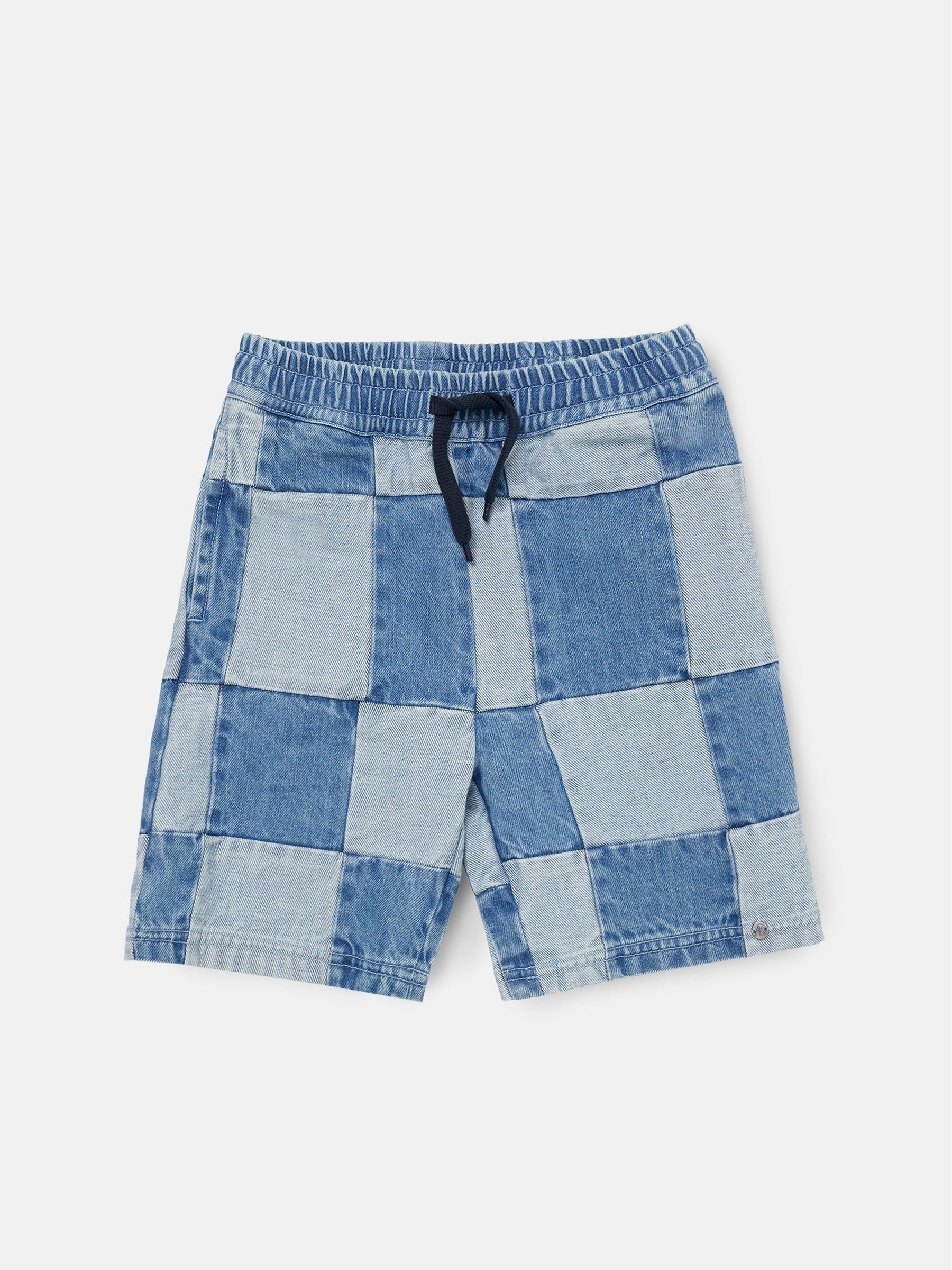 Angel & Rocket Blue Neil Patch Work 100% Cotton Shorts