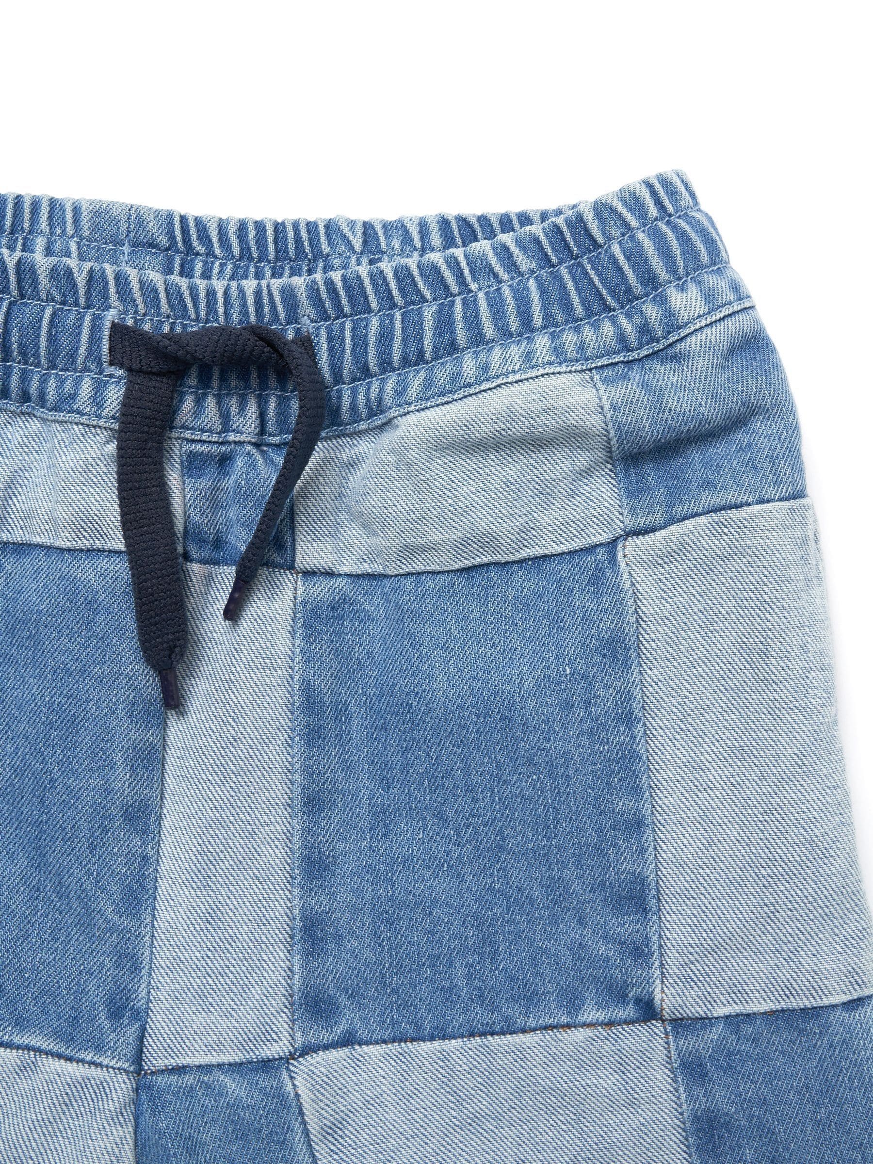 Angel & Rocket Blue Neil Patch Work 100% Cotton Shorts