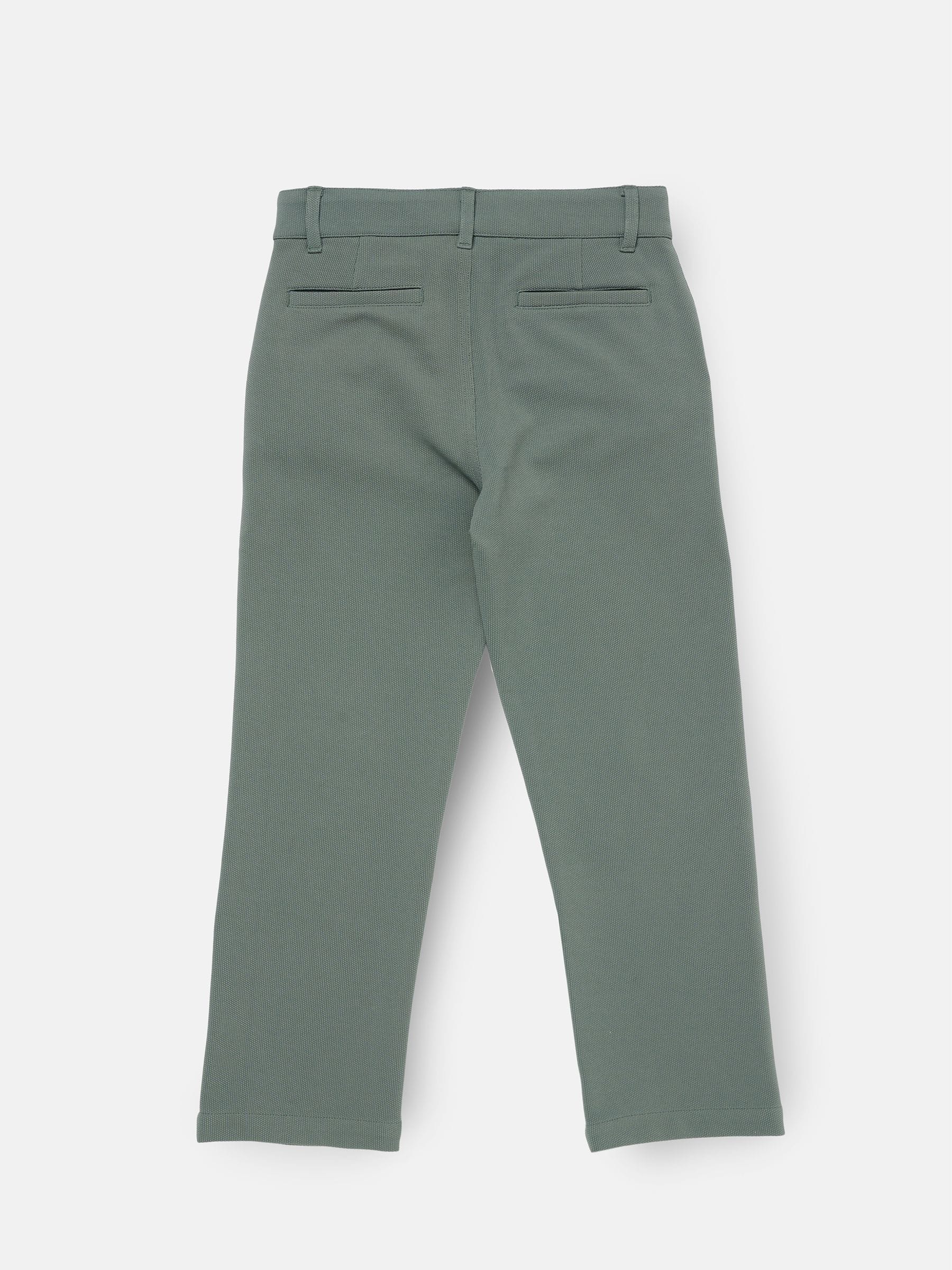 Angel & Rocket Green Benjamin Smart Textured Trousers