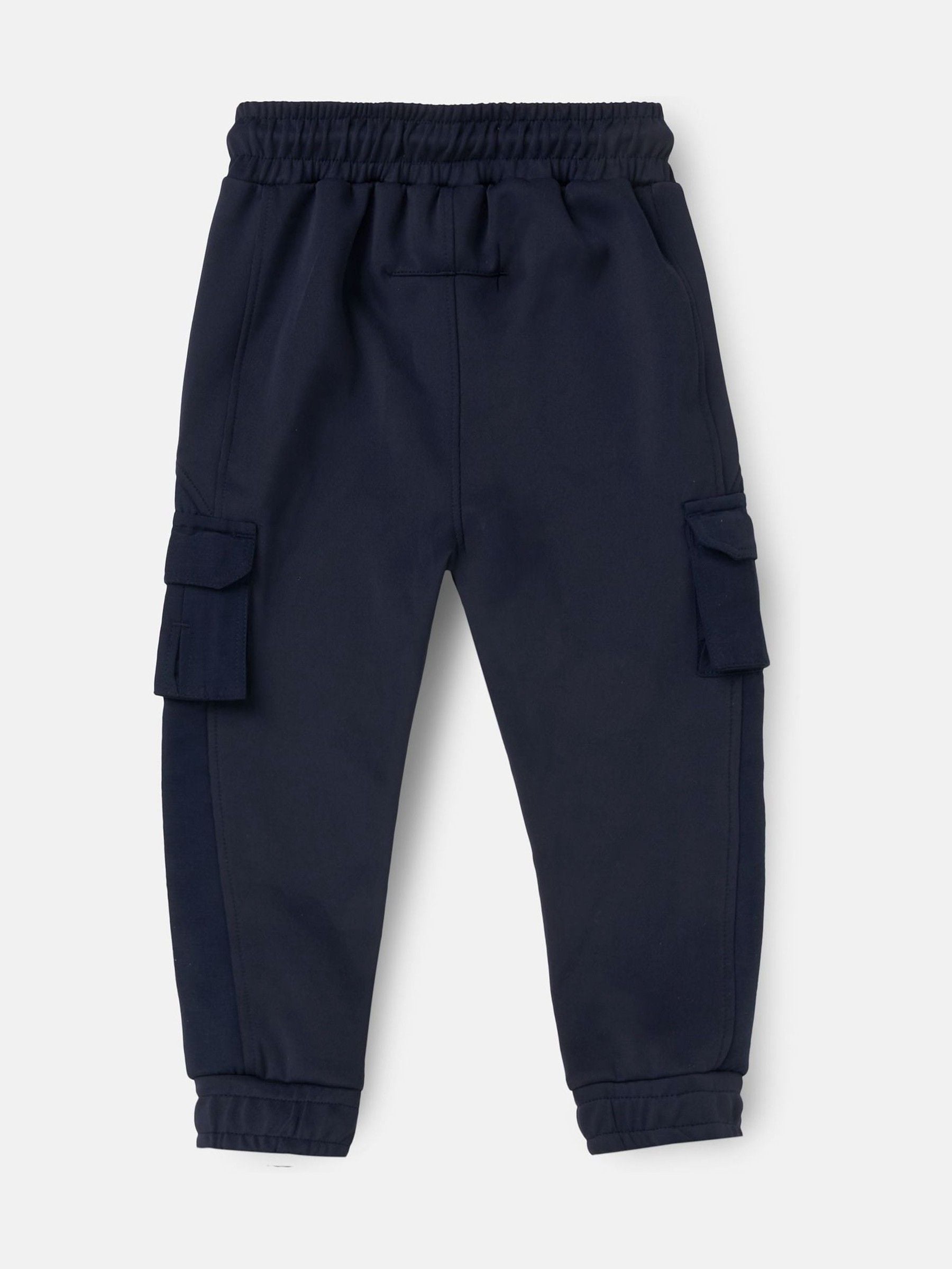 Angel & Rocket Blue Frank Panelled Mix Fabric Joggers