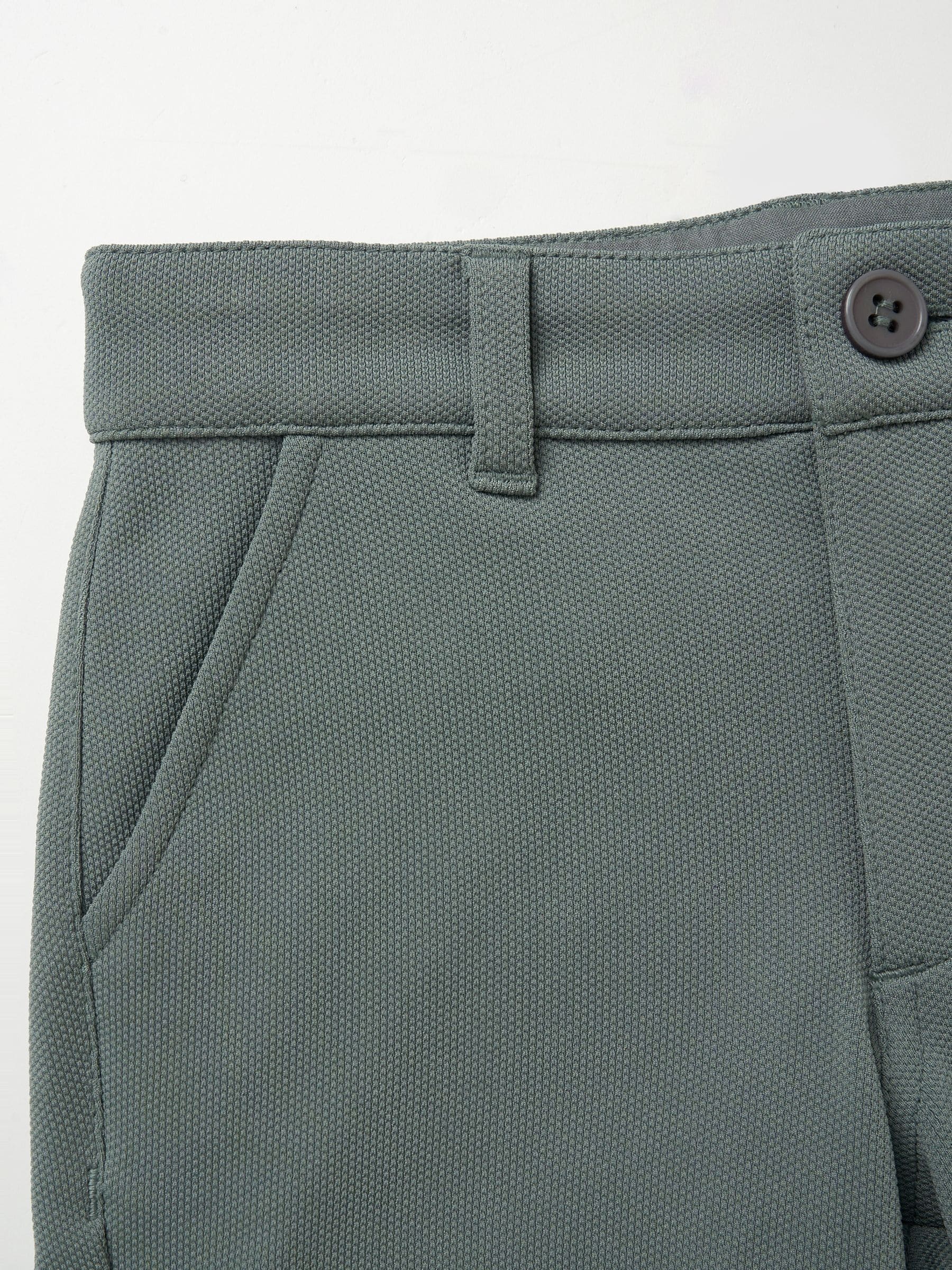 Angel & Rocket Green Benjamin Smart Textured Shorts