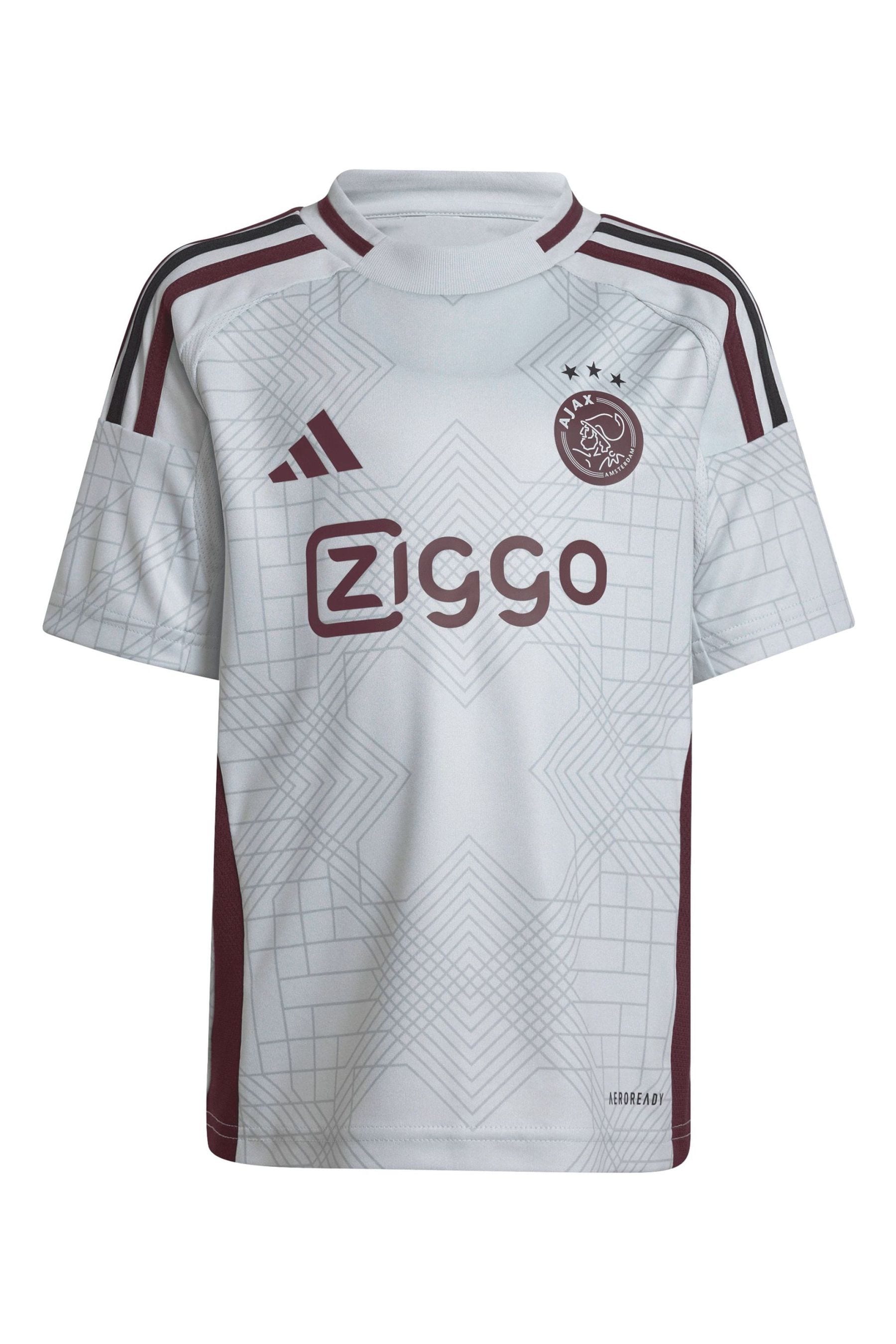 adidas Grey Ajax adidas Third Minikit 2024-25