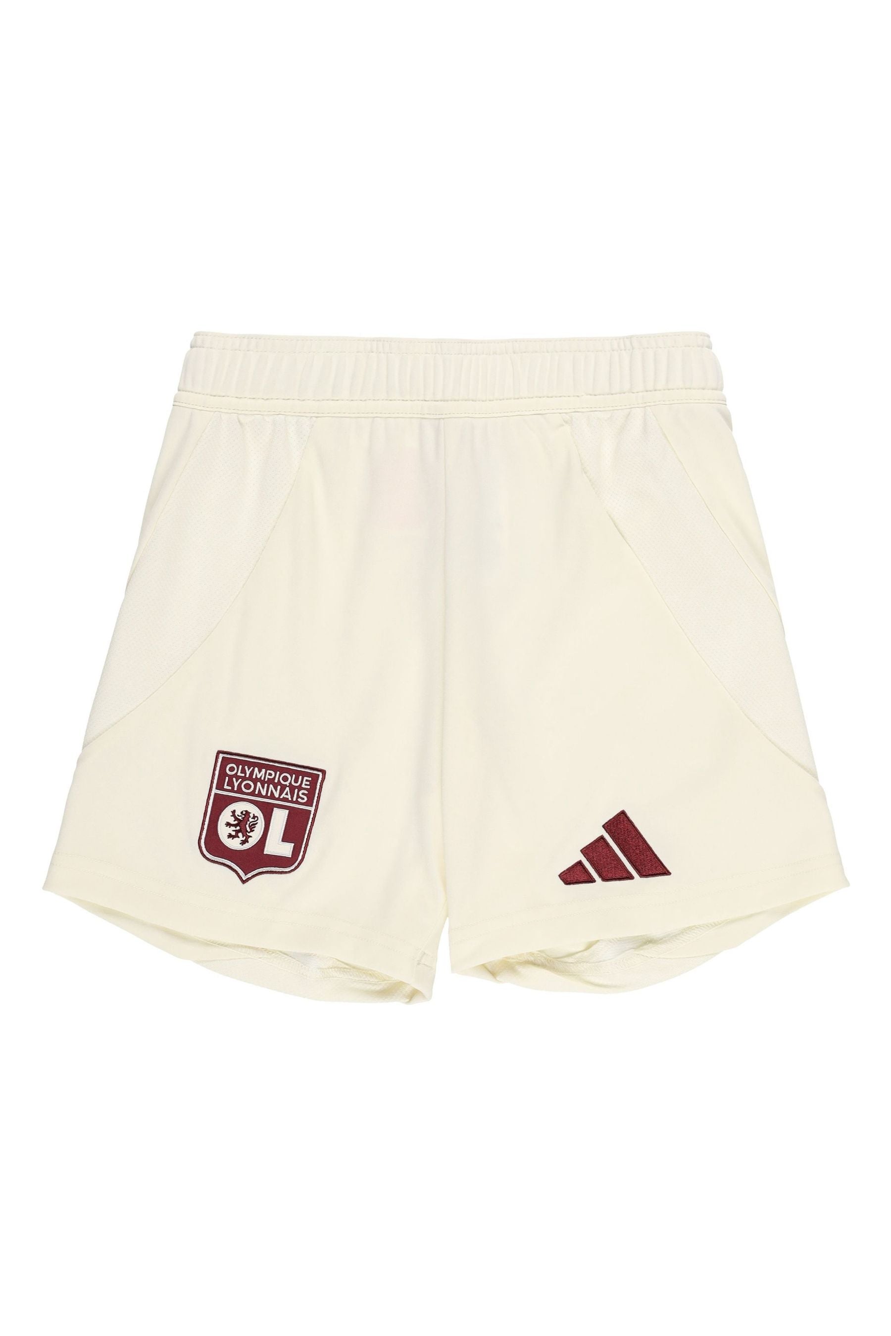 adidas White Kids Olympique Lyon Third Shorts 2024-25