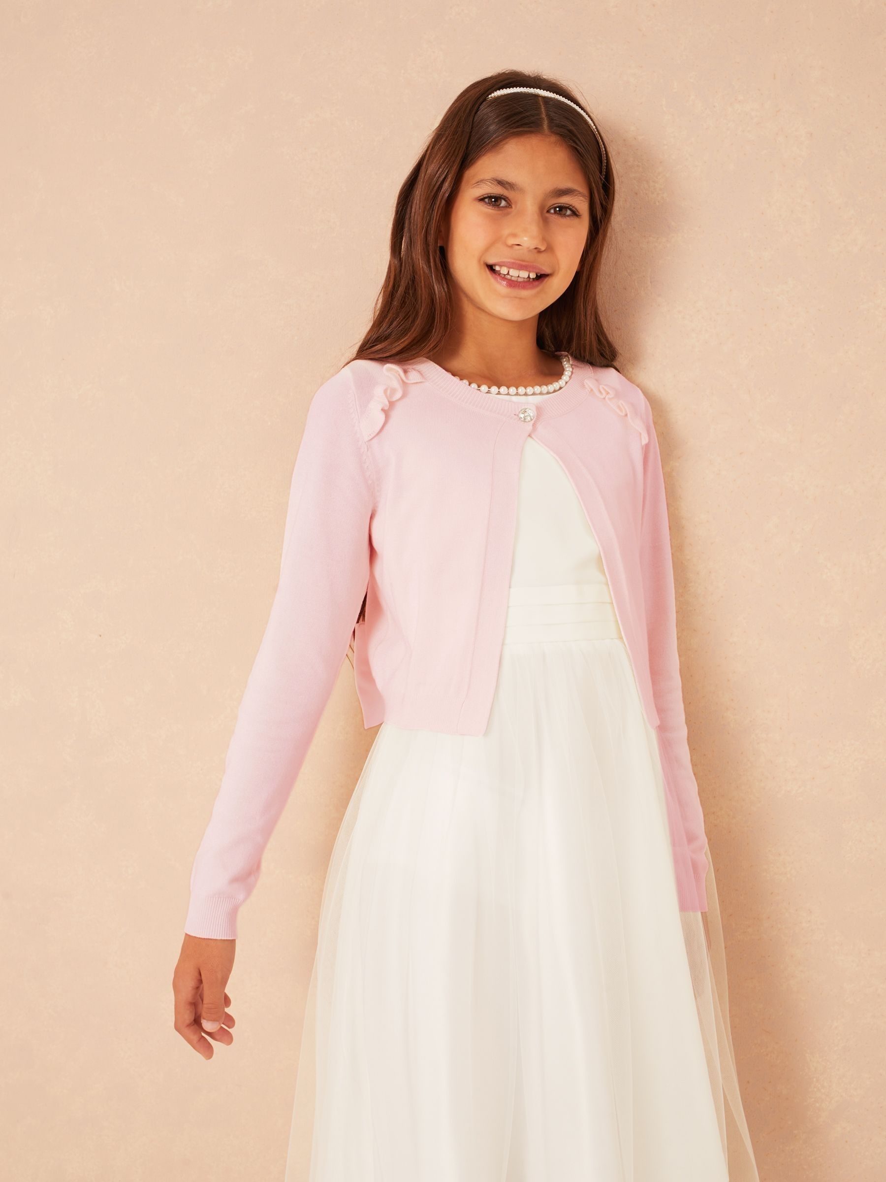 Pink Occasion Bolero Cardigan (5-16yrs)