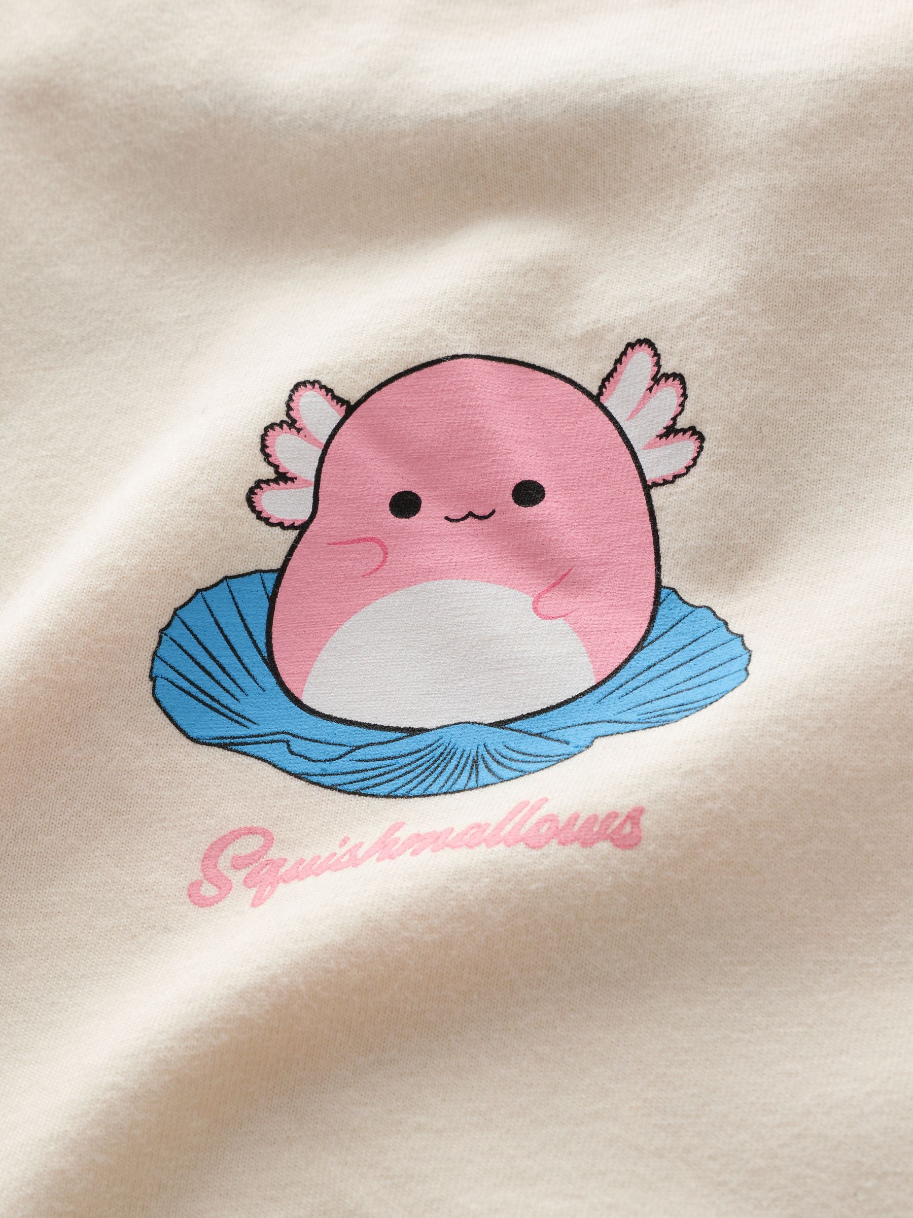 Ecru Squishmallows License 100% Cotton T-Shirt (5-12yrs)