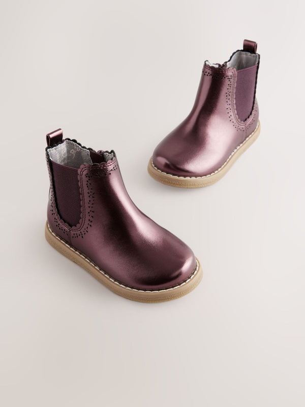 Red Standard Fit (F) Chelsea Ankle Boots