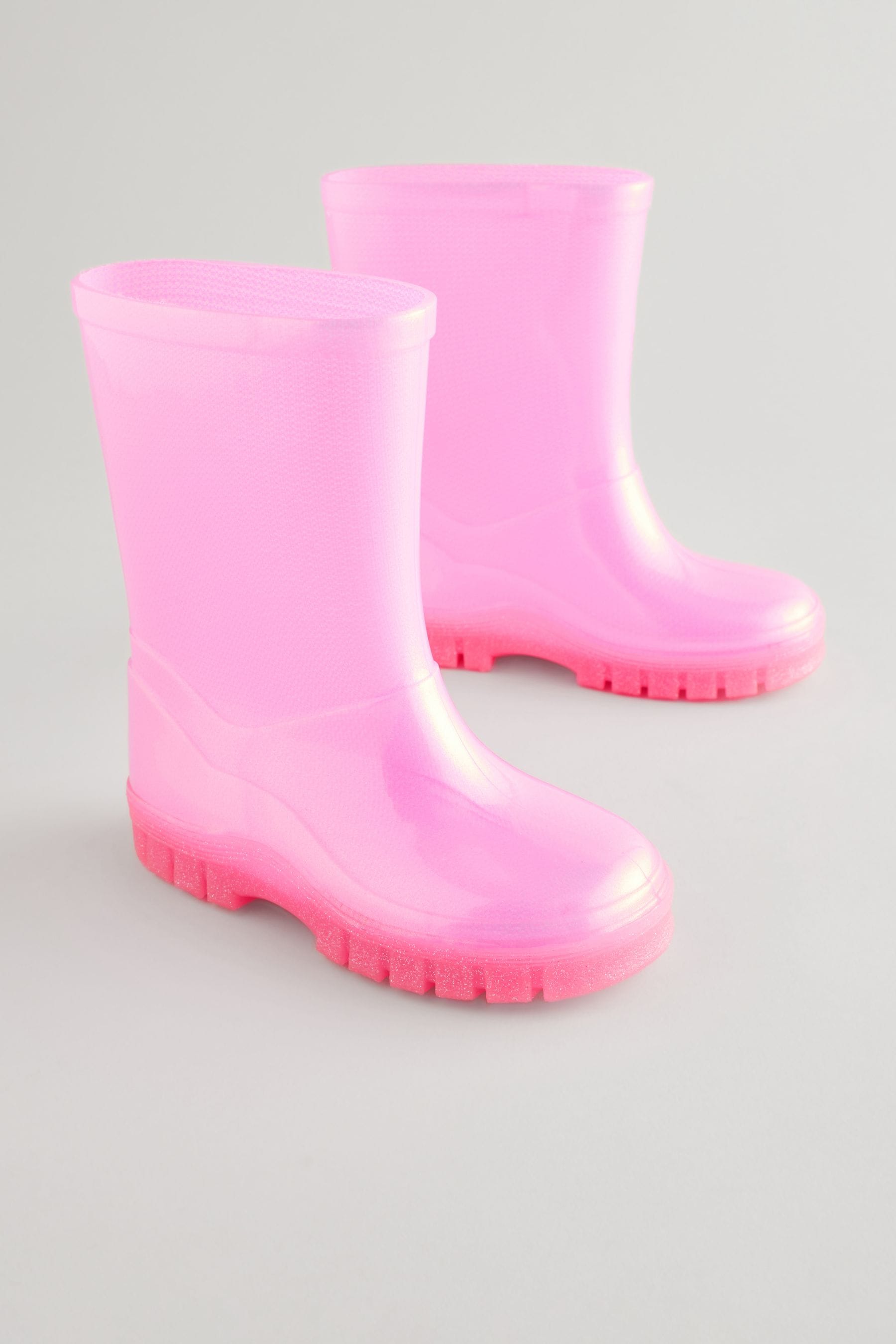 Pink Shimmer PVC Wellies