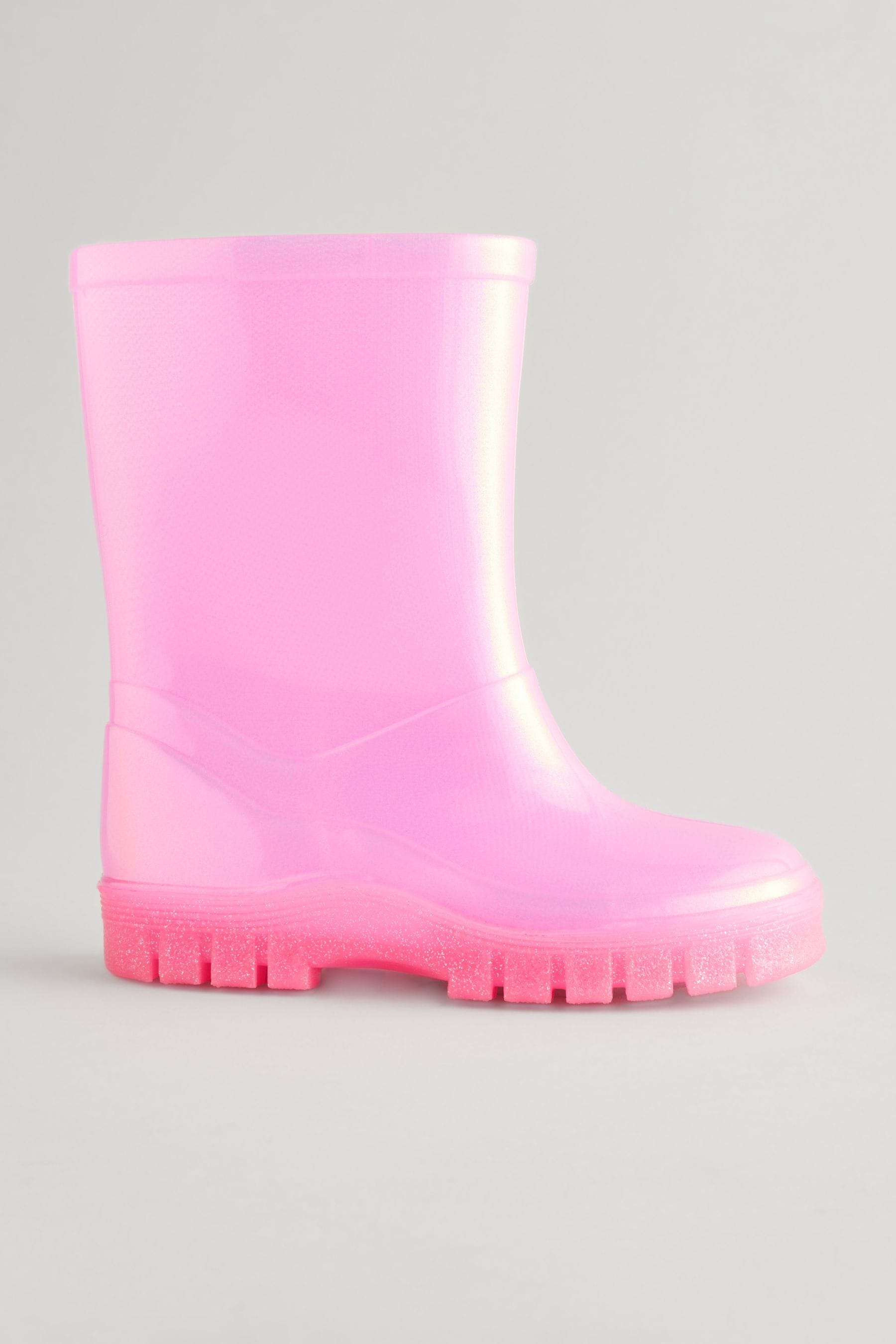 Pink Shimmer PVC Wellies