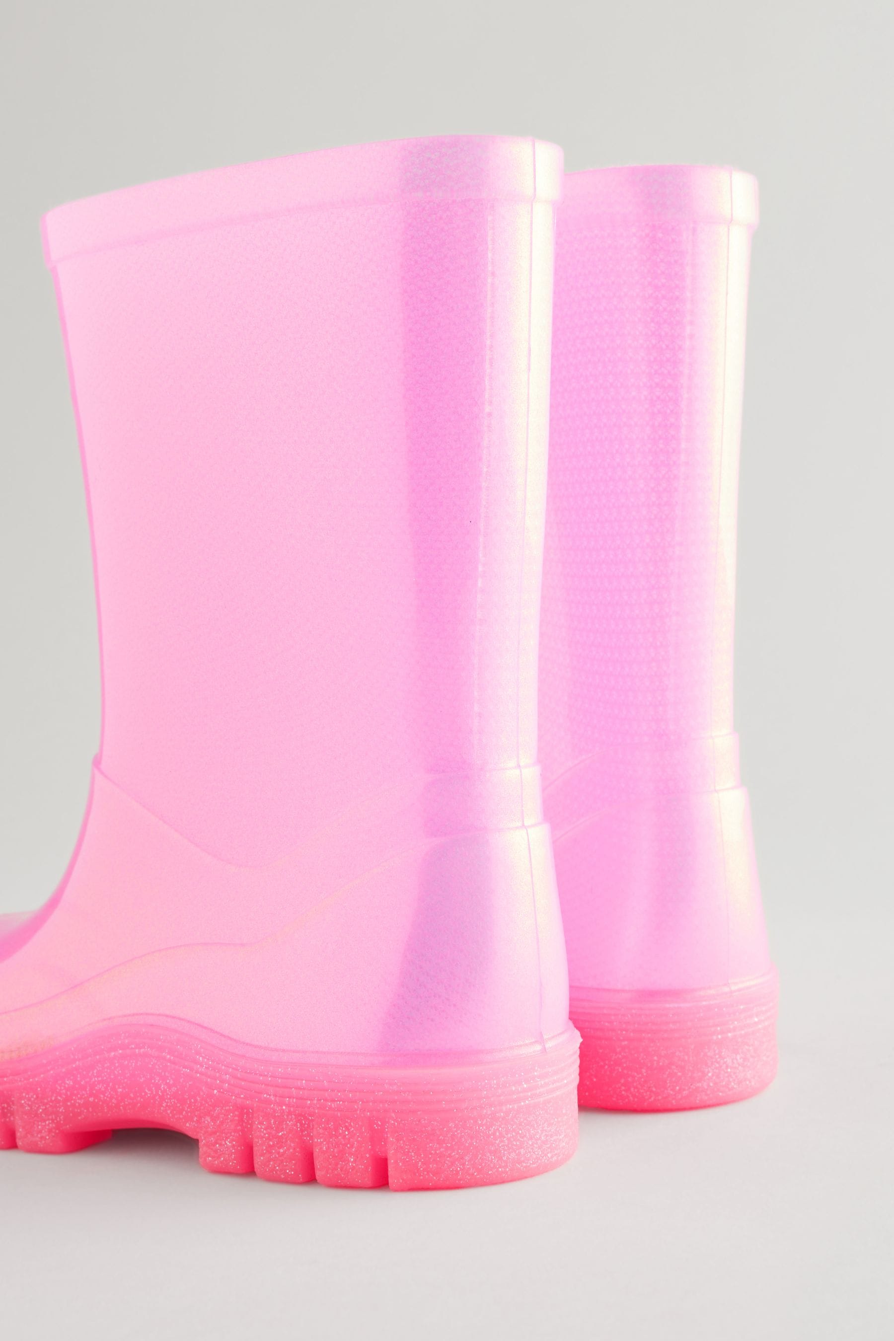 Pink Shimmer PVC Wellies