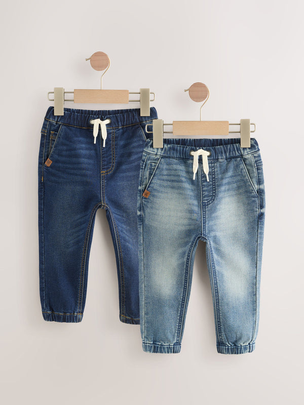 Jogger Jeans With Comfort Stretch 2 Pack (3mths-7yrs)