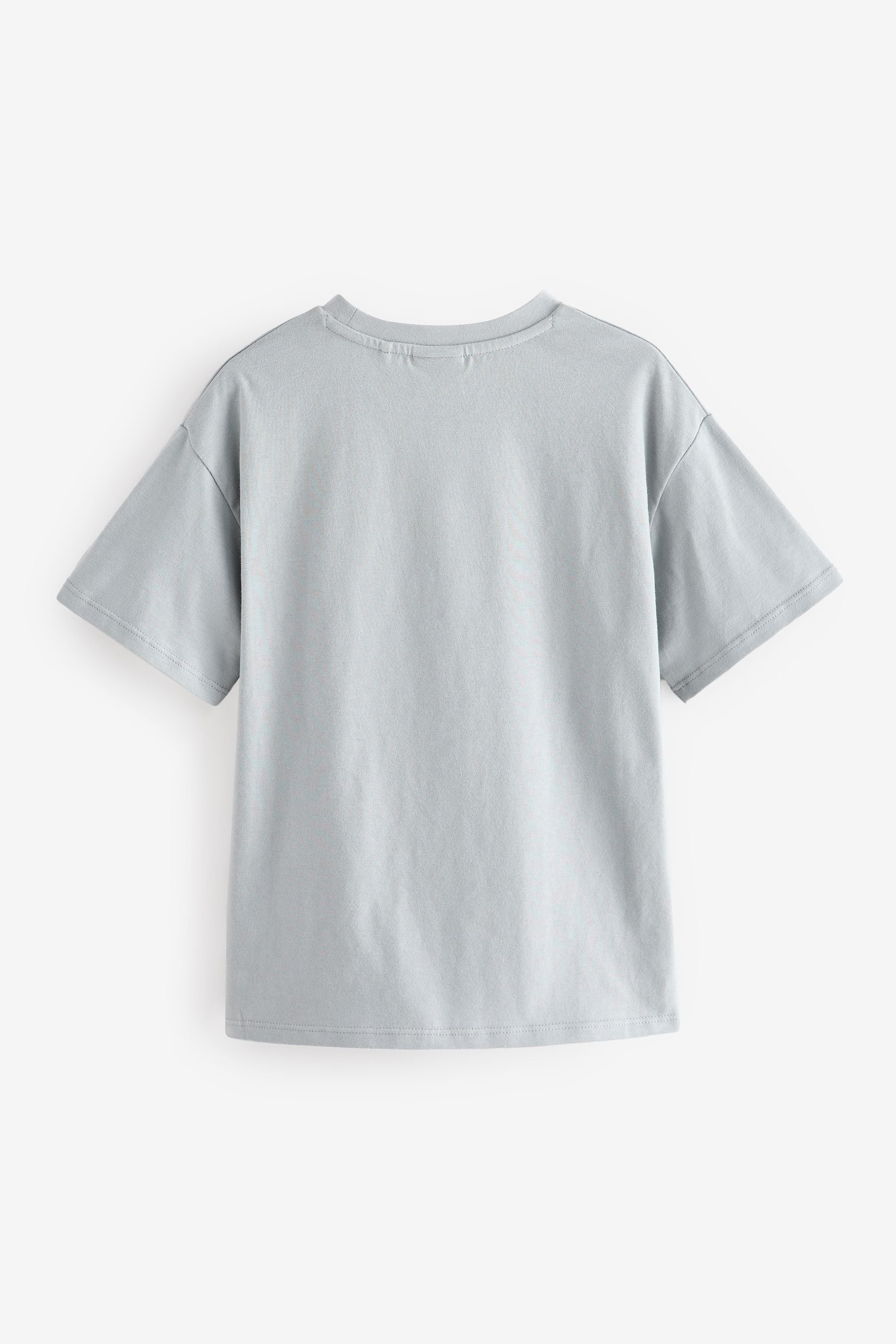 Grey Oversized Wicked 100% Cotton T-Shirt (6-16yrs)