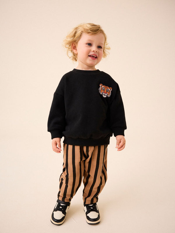 Black Tiger Crew Neck Sweatshirt (3mths-7yrs)