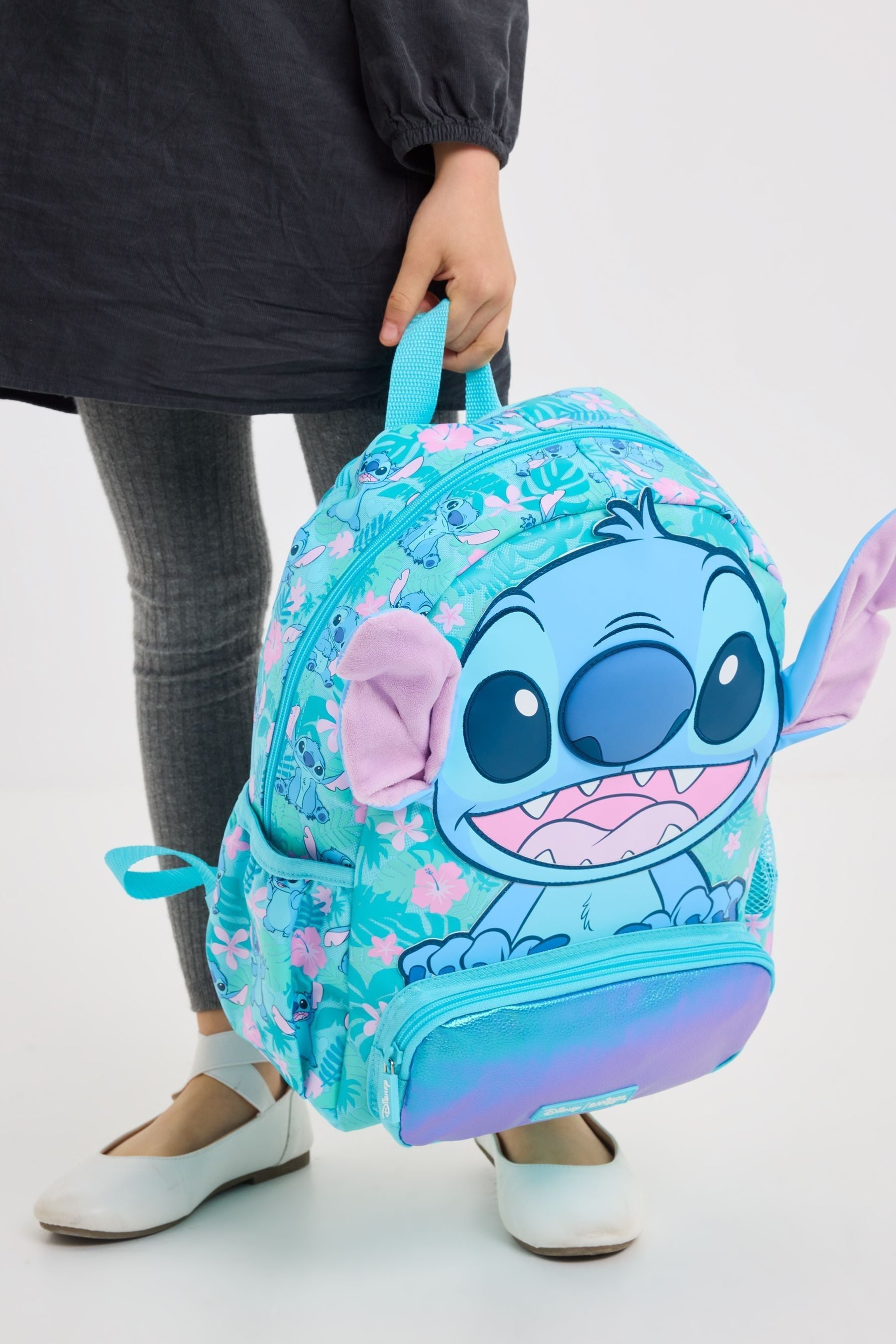 Smiggle Blue Junior Stitch Hoodie Backpack