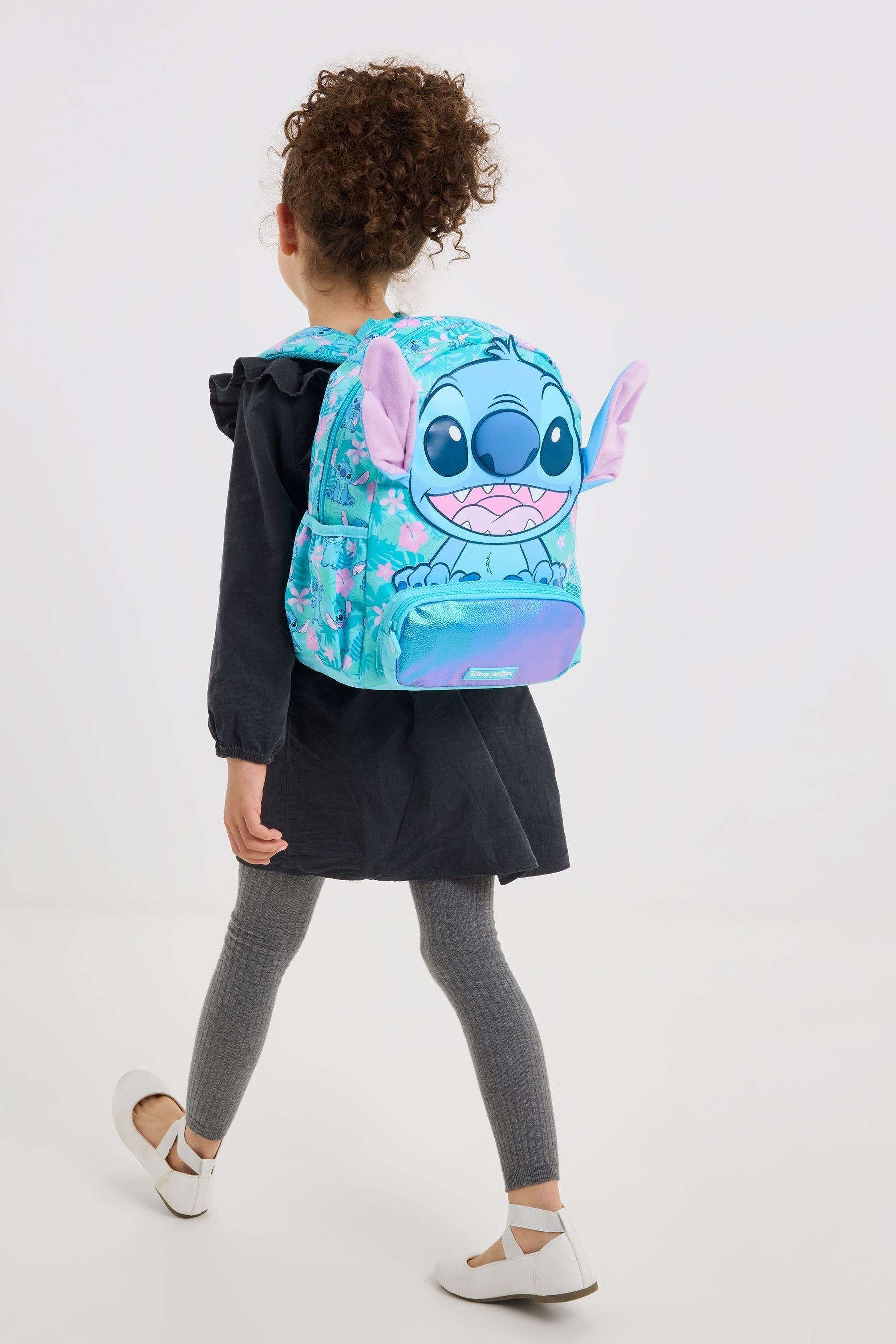 Smiggle Blue Junior Stitch Hoodie Backpack