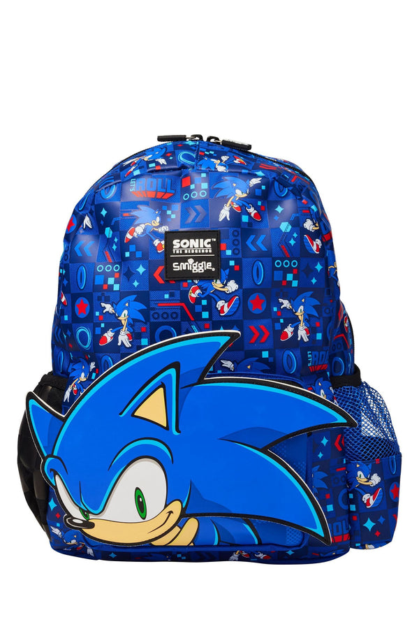 Smiggle Blue Junior Sonic The Hedgehog Hoodie Backpack