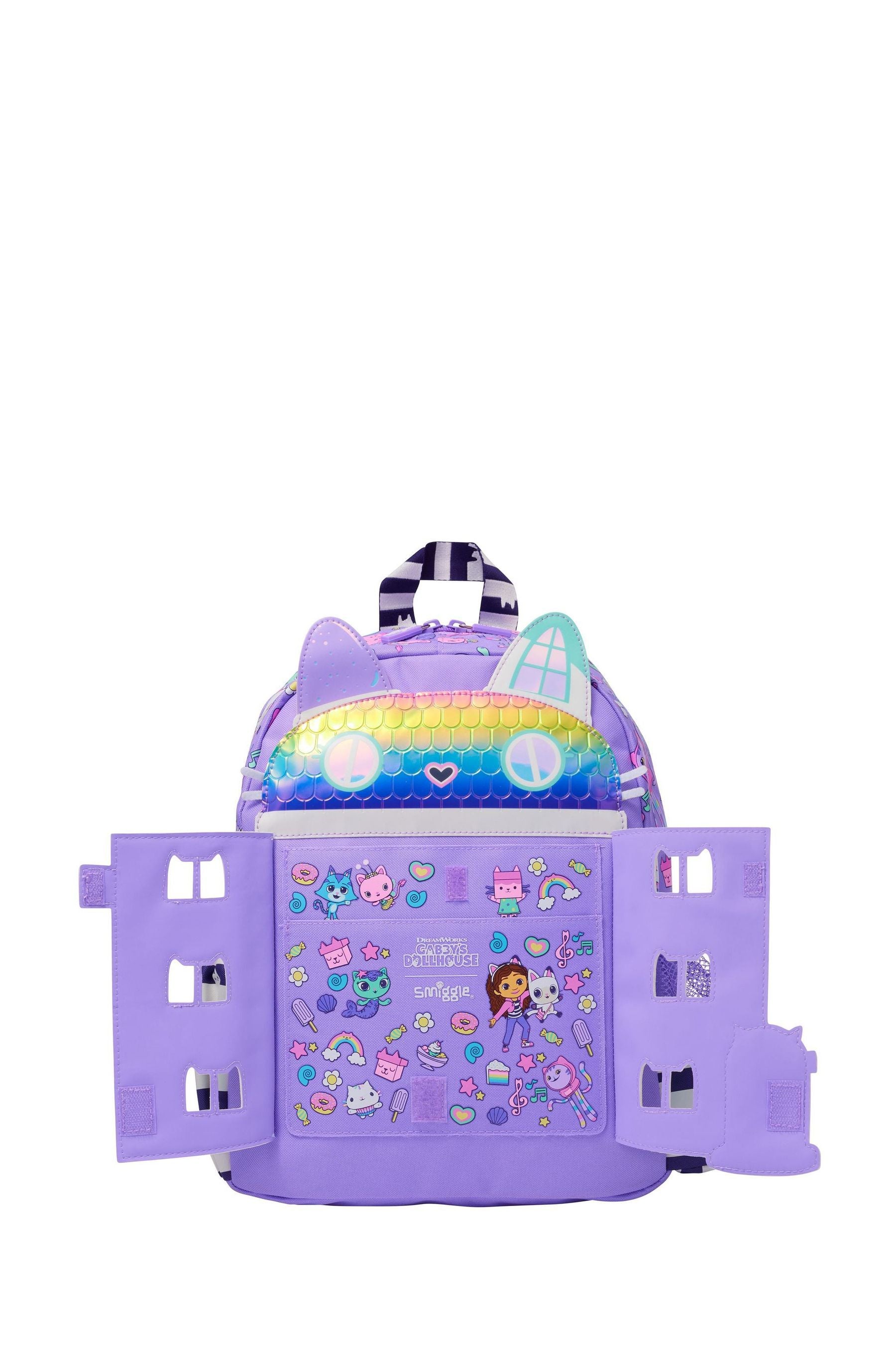 Smiggle Purple Junior Gabbys Dollhouse Character Backpack