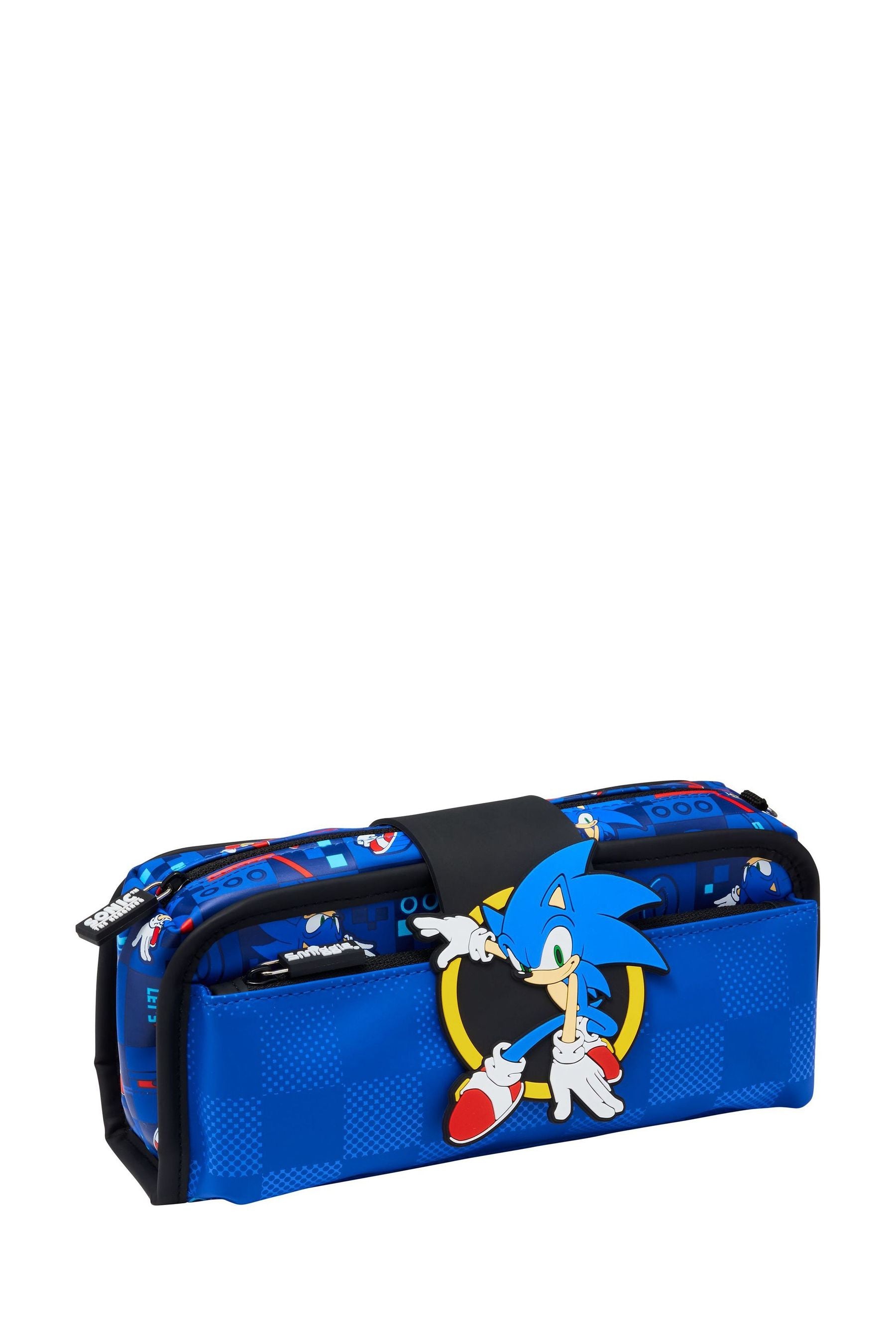 Smiggle Blue Sonic The Hedgehog Utility Pencil Case