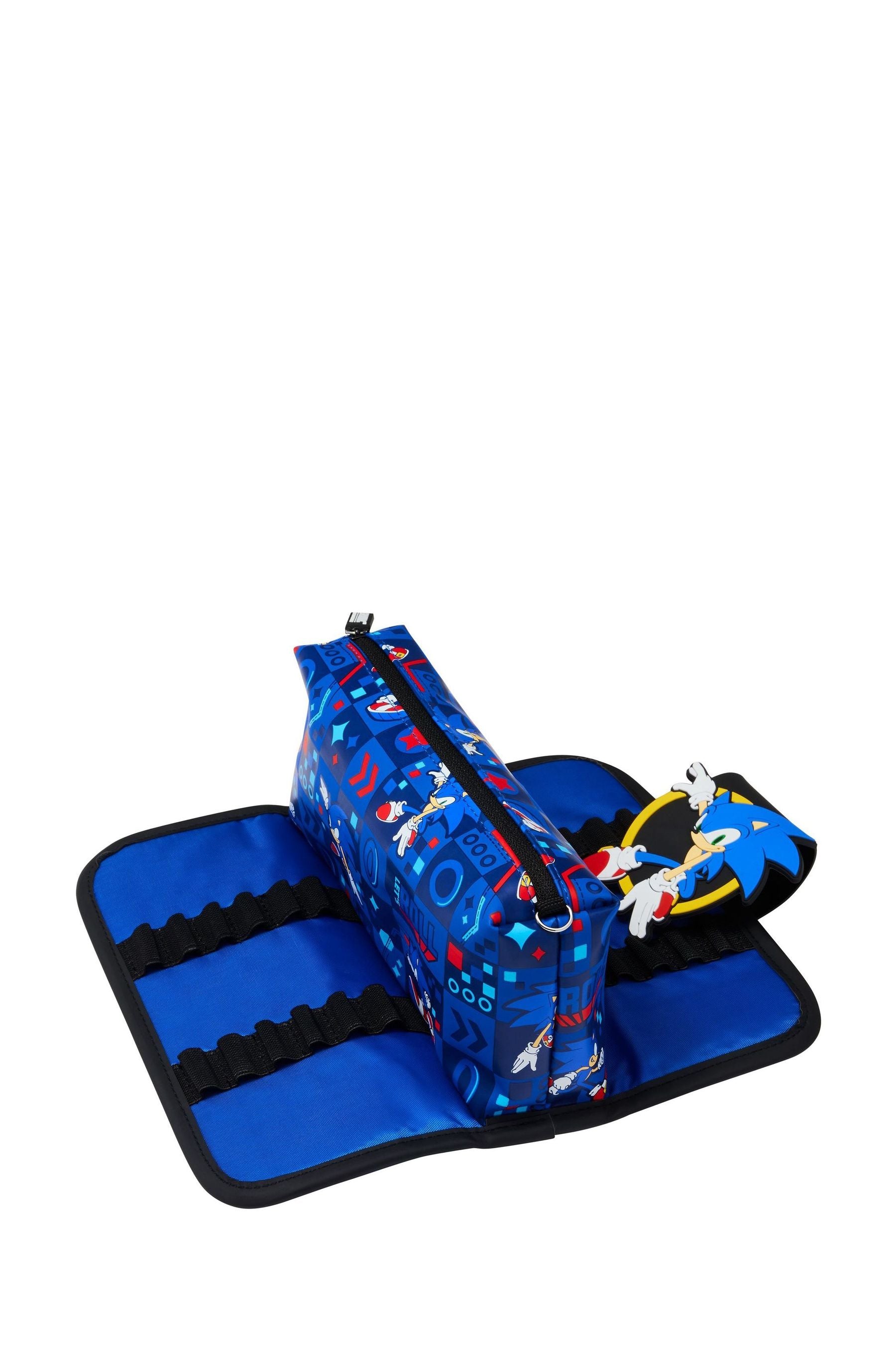 Smiggle Blue Sonic The Hedgehog Utility Pencil Case