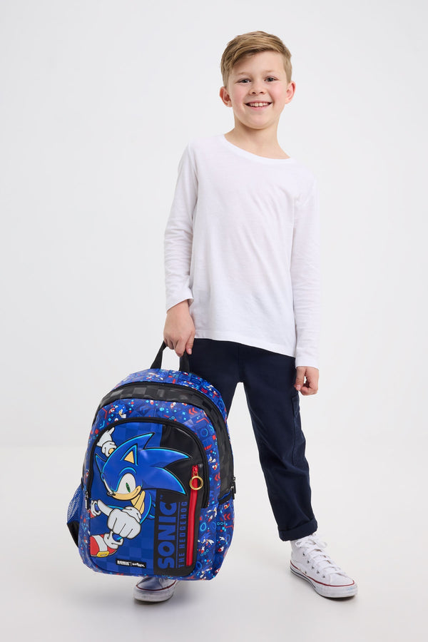 Smiggle Blue Sonic The Hedgehog Classic Backpack