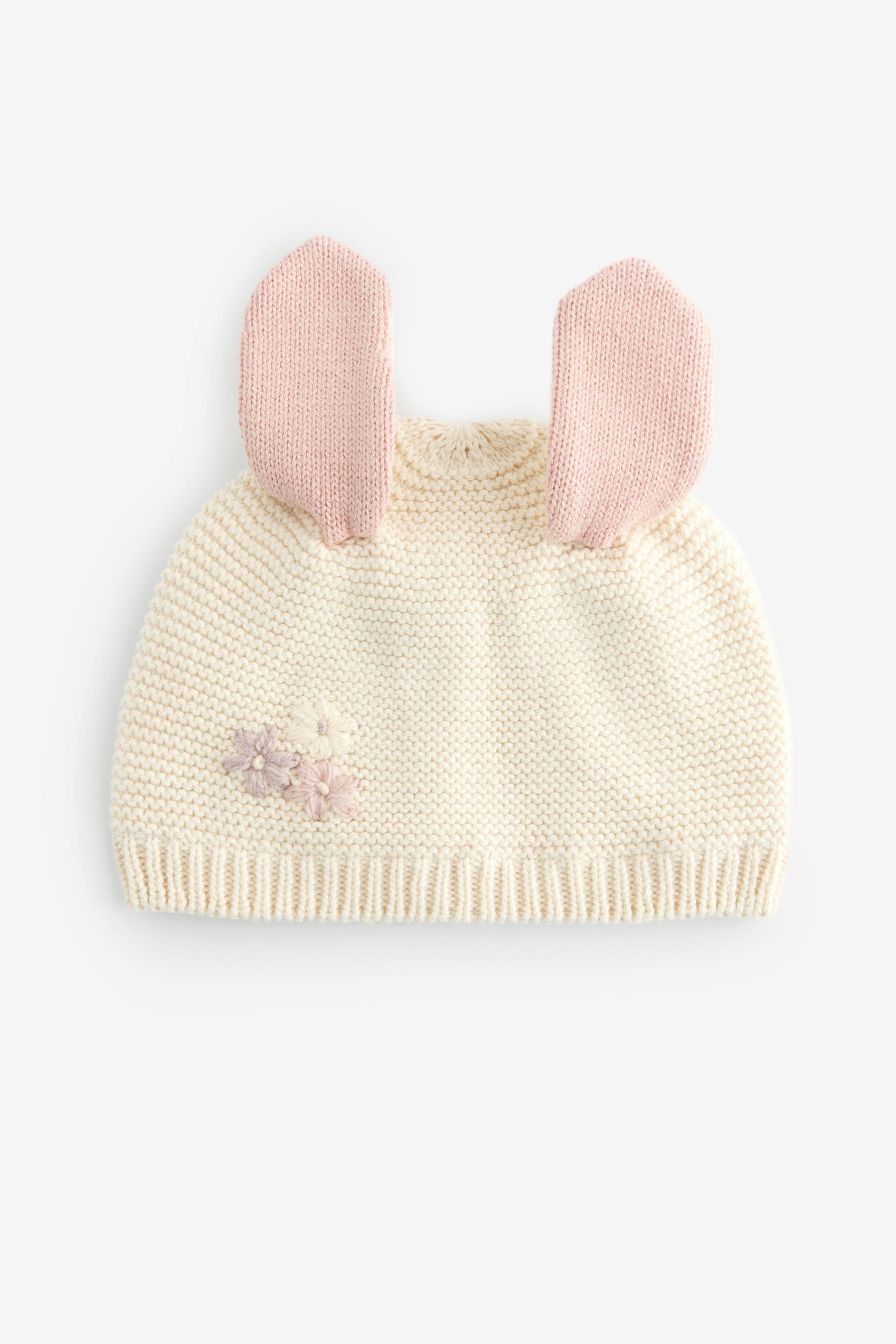 Ecru Bunny Baby Hat (0mths-2yrs)