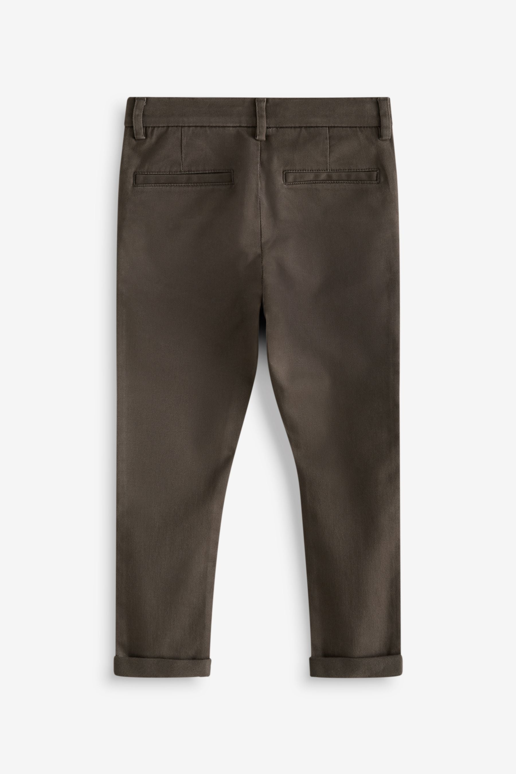 Chocolate Brown Skinny Fit Stretch Chino Trousers (3-17yrs)