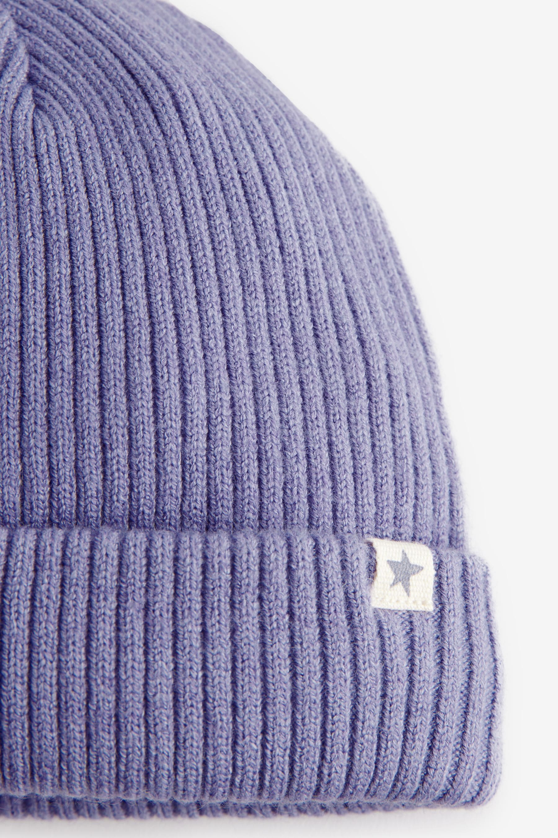 Purple Baby Beanie Hat (0mths-2yrs)