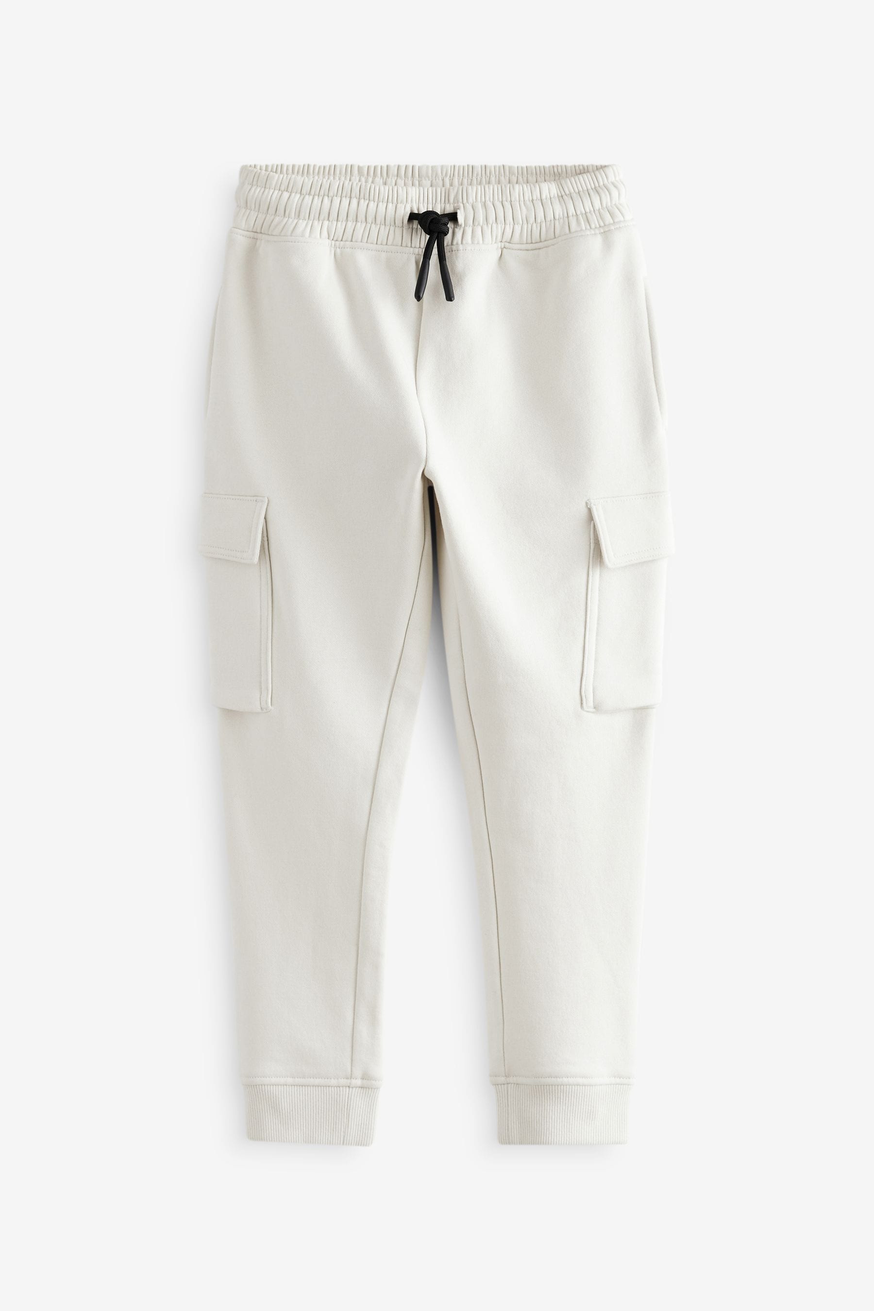 Ecru White Cargo Cotton-Rich Joggers (3-16yrs)