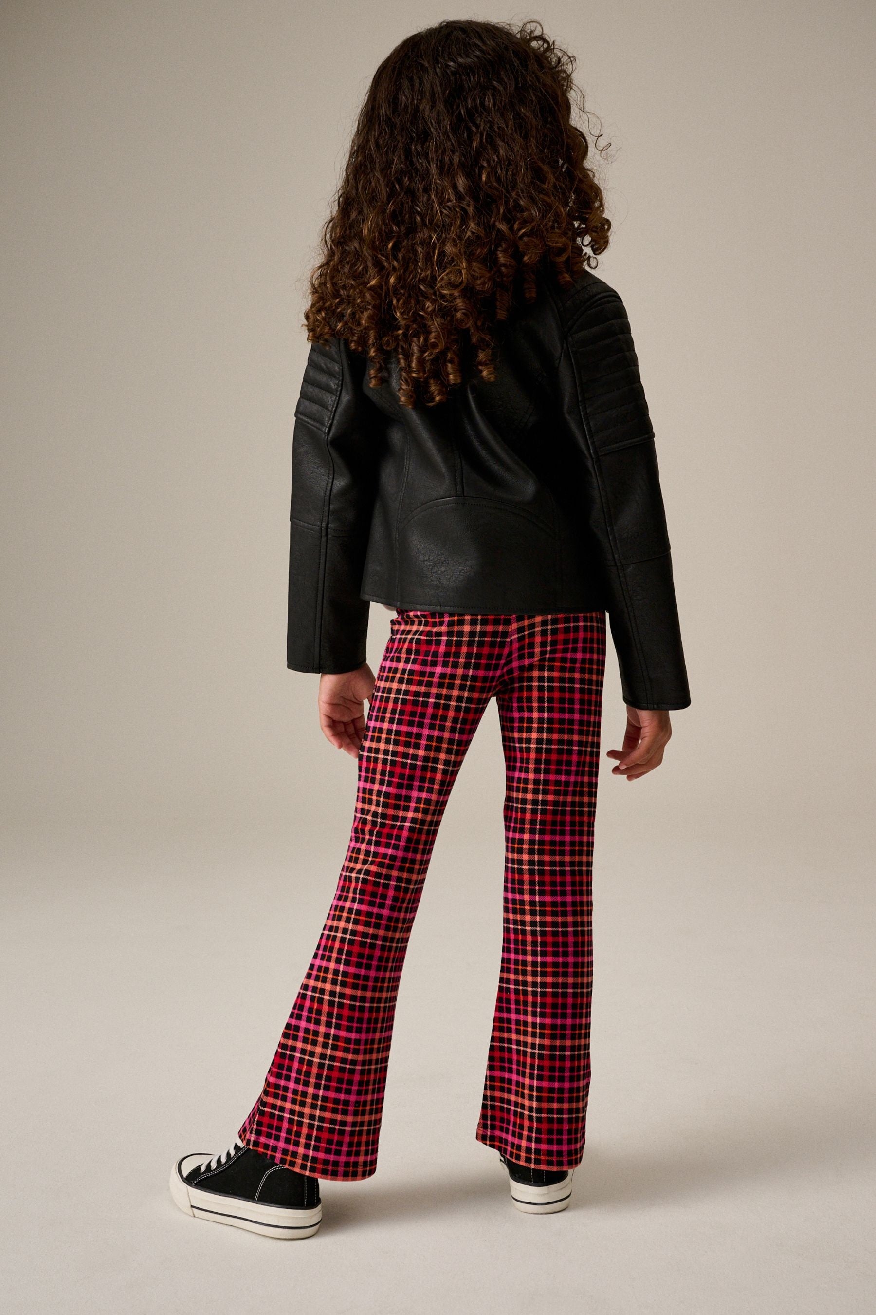 Red Check Flare Leggings (3-16yrs)