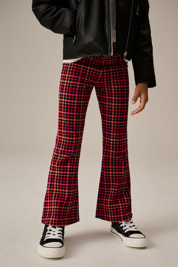 Red Check Flare Leggings (3-16yrs)