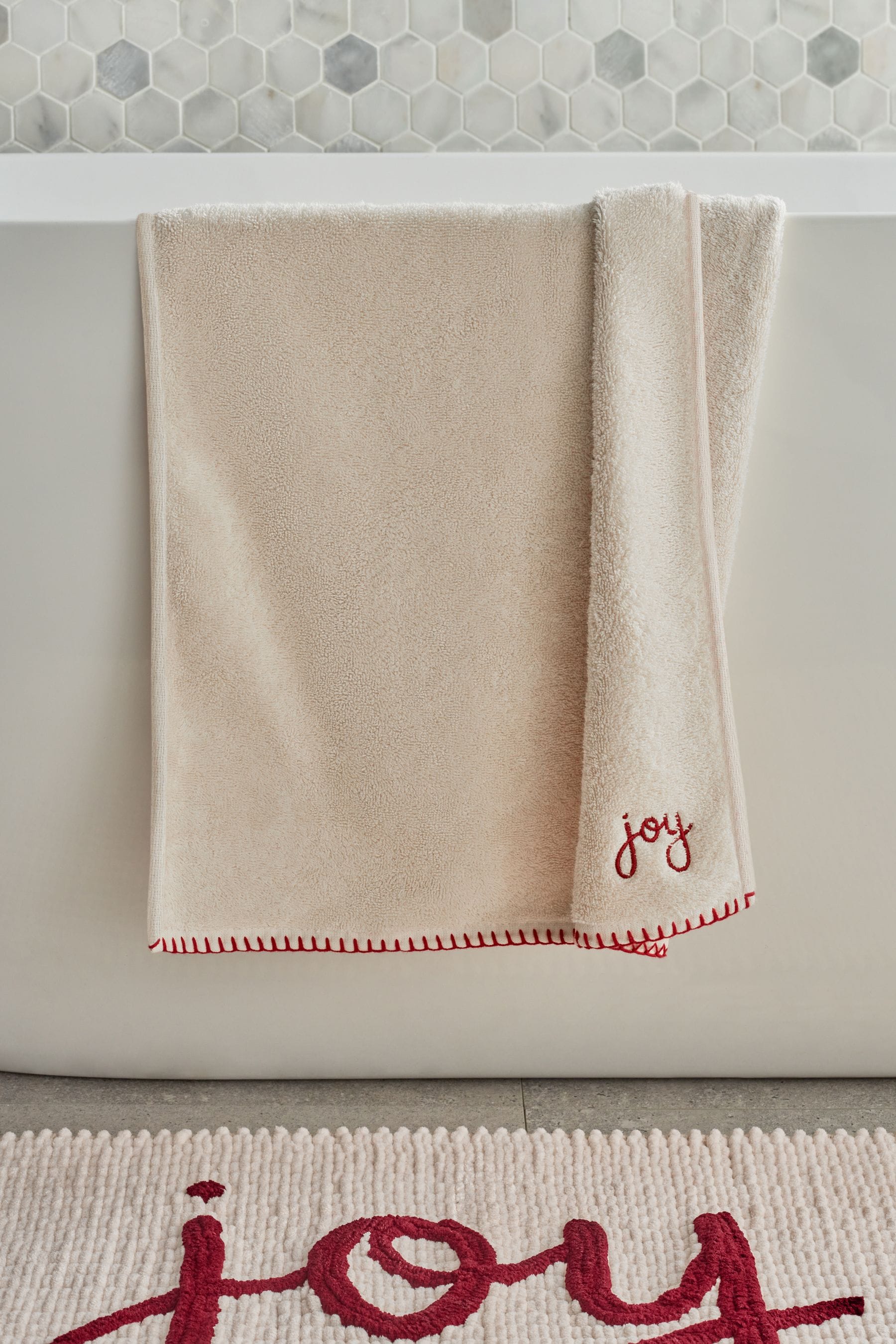 Natural Joy Natural Christmas 100% Cotton Towels