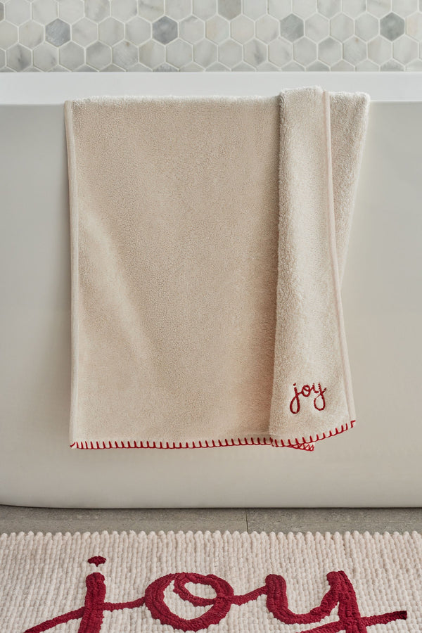 Natural Joy Christmas 100% Cotton Towels