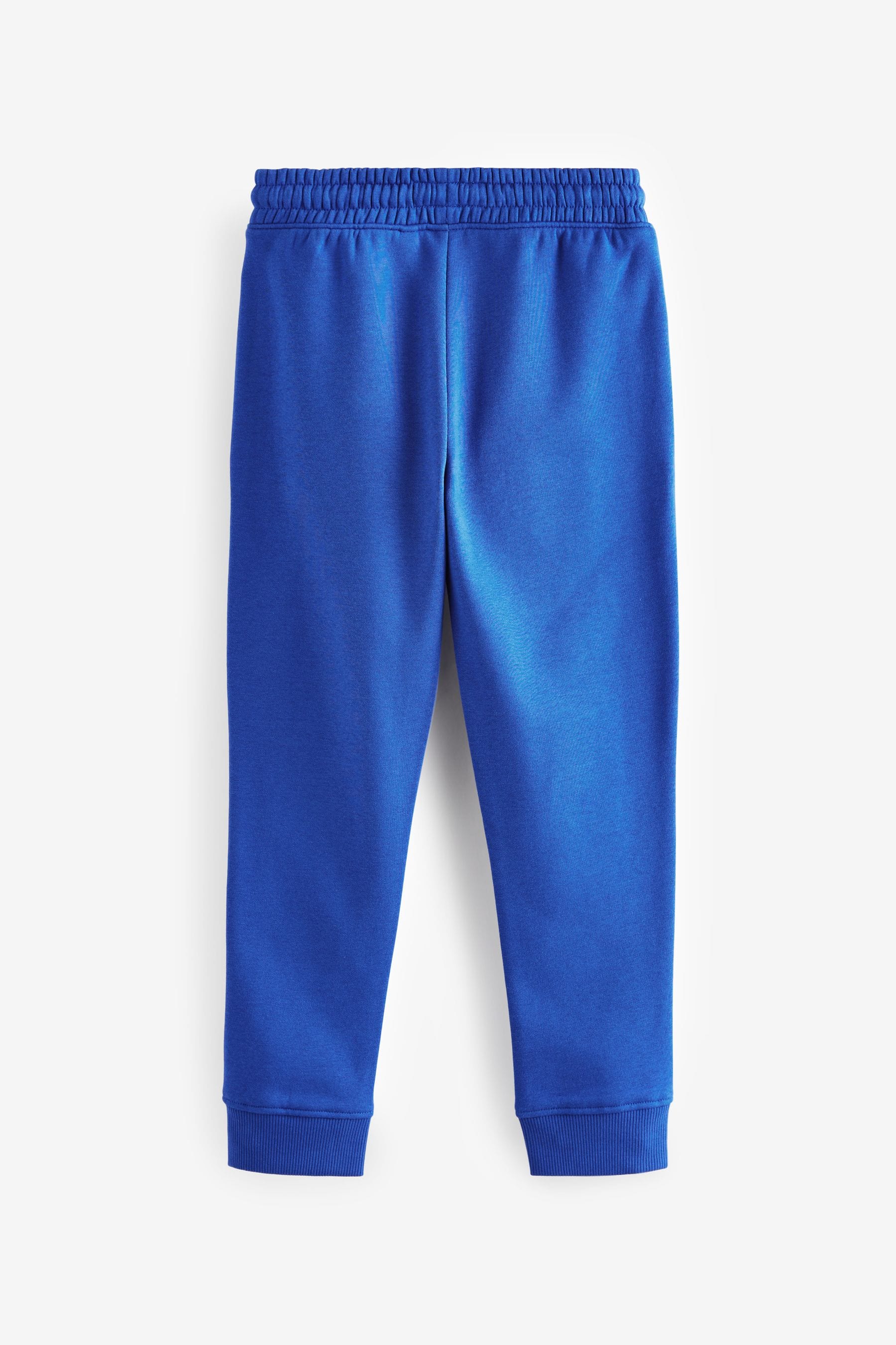 Black/Cobalt Blue Slim Fit 100% Cotton Rich Joggers 2 Pack (3-16yrs)