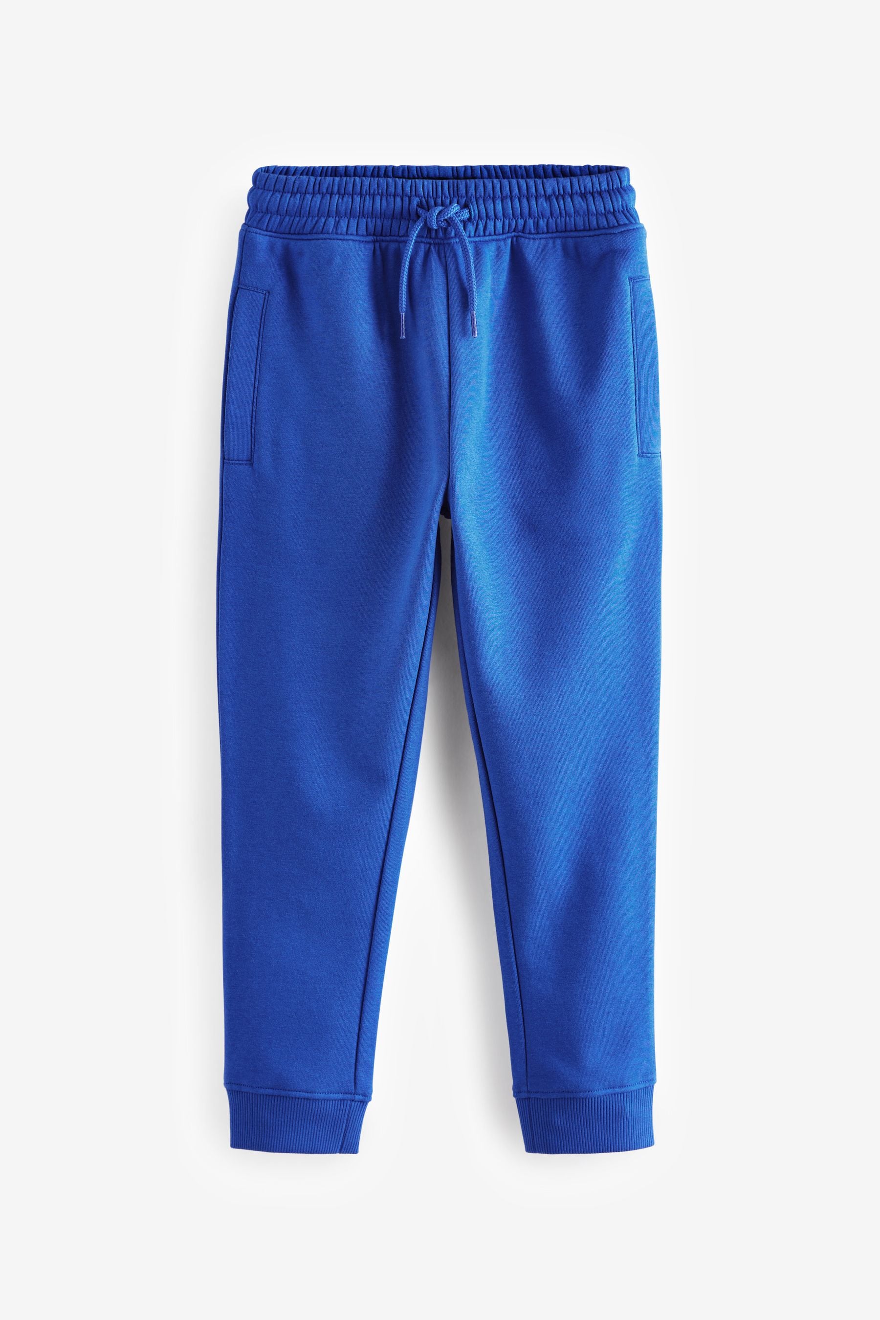 Black/Cobalt Blue Slim Fit 100% Cotton Rich Joggers 2 Pack (3-16yrs)